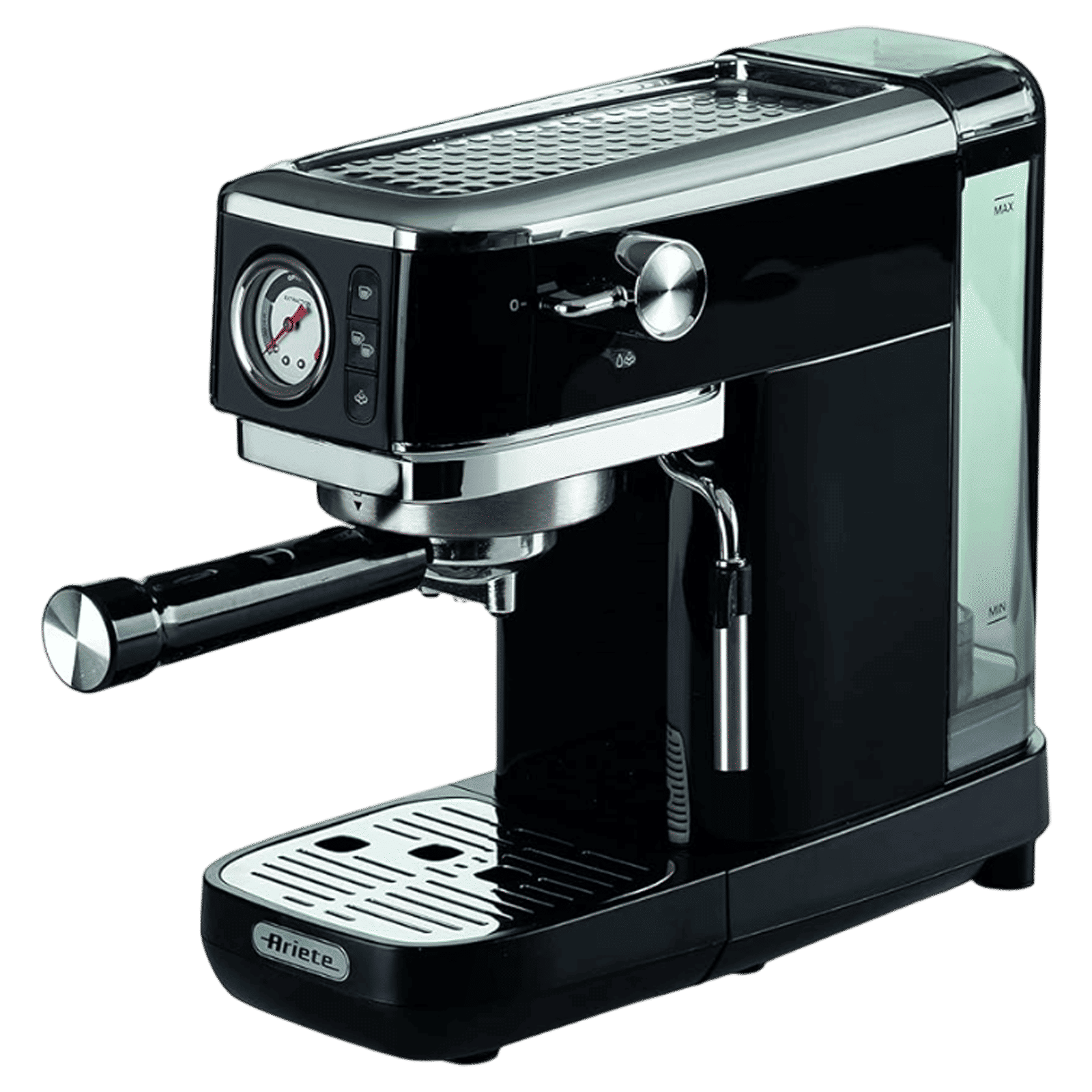 Ariete Slim Moderna 1300 Watt Automatic Espresso Coffee Maker with Reusable Filter (Black)_2