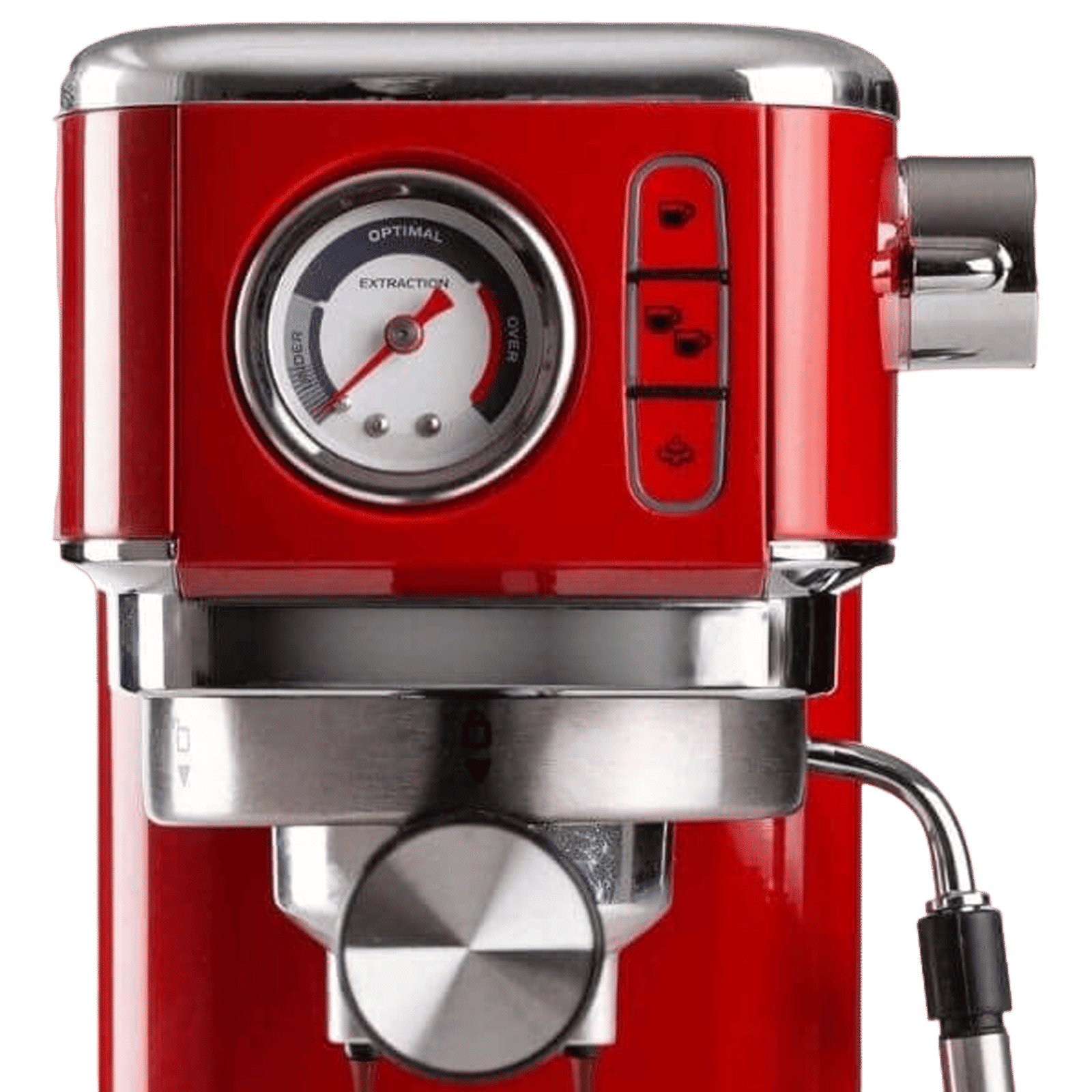 Ariete Slim Moderna 1300 Watt Automatic Espresso Coffee Maker with Reusable Filter (Red)_3