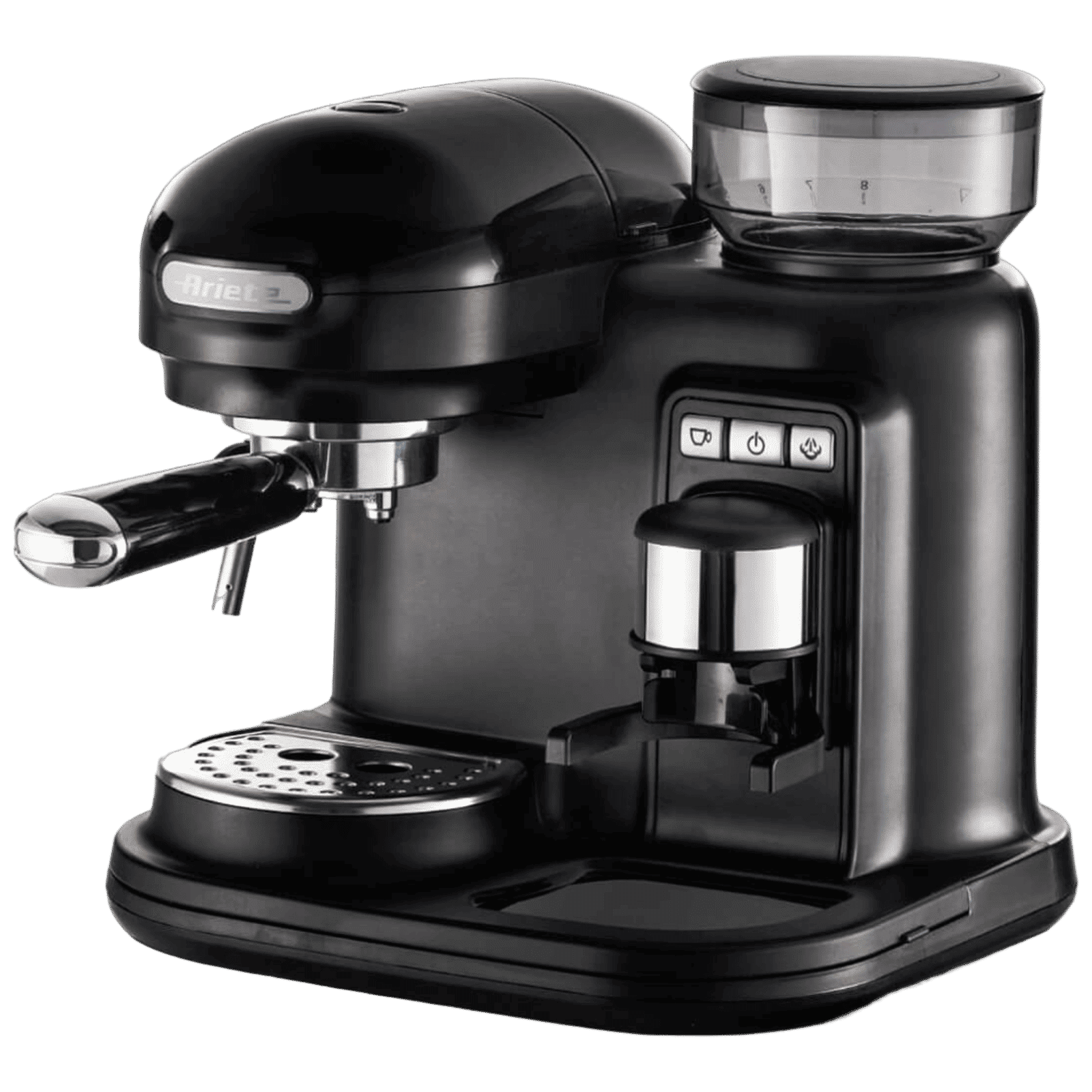 Ariete Moderna 1080 Watt 2 Cups Automatic Espresso Coffee Maker with 15 Bar Pressure (Black)_1