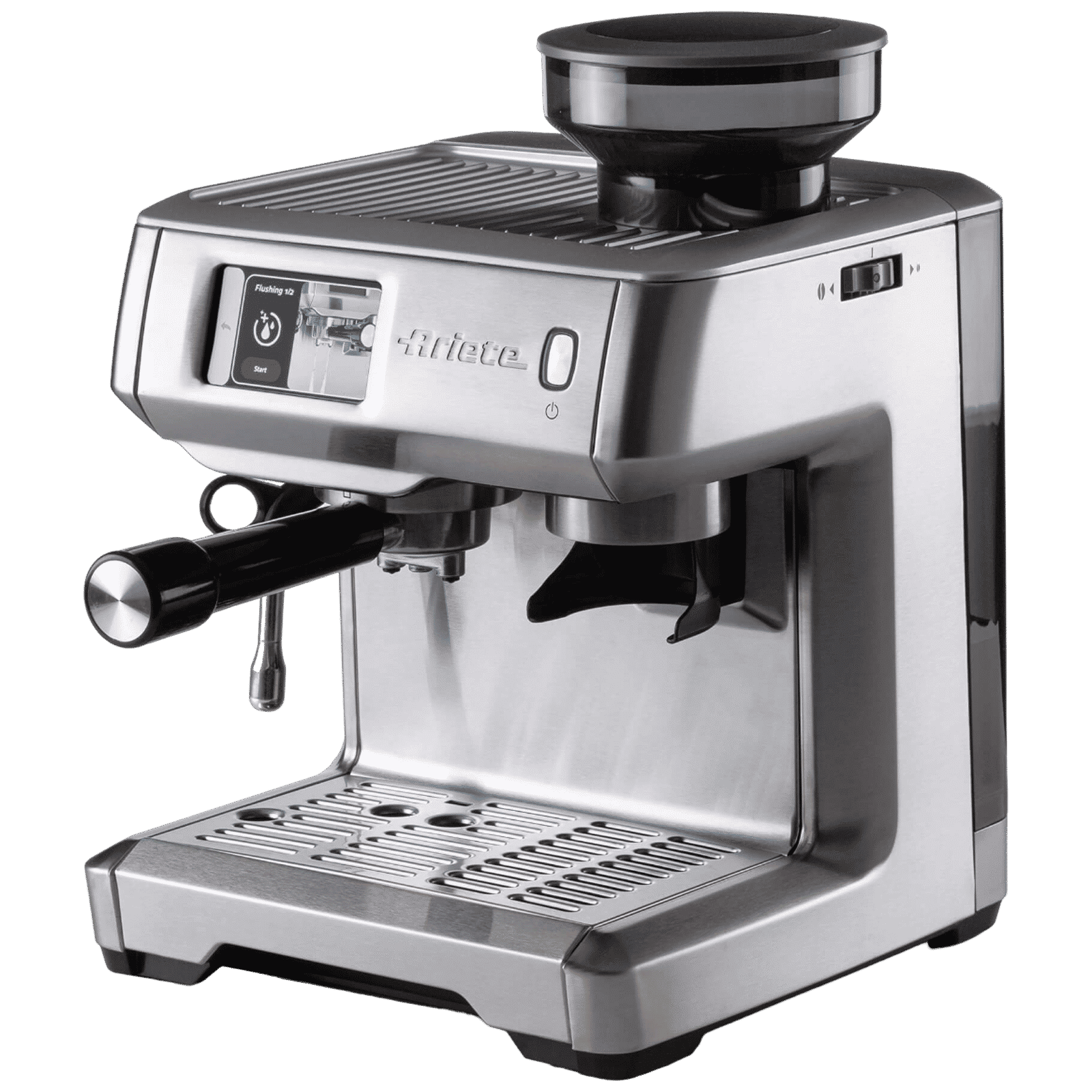 Ariete 00M131210AR0 1600 Watt 2 Cups Automatic Espresso Coffee Maker with Digital Display (Silver)_1