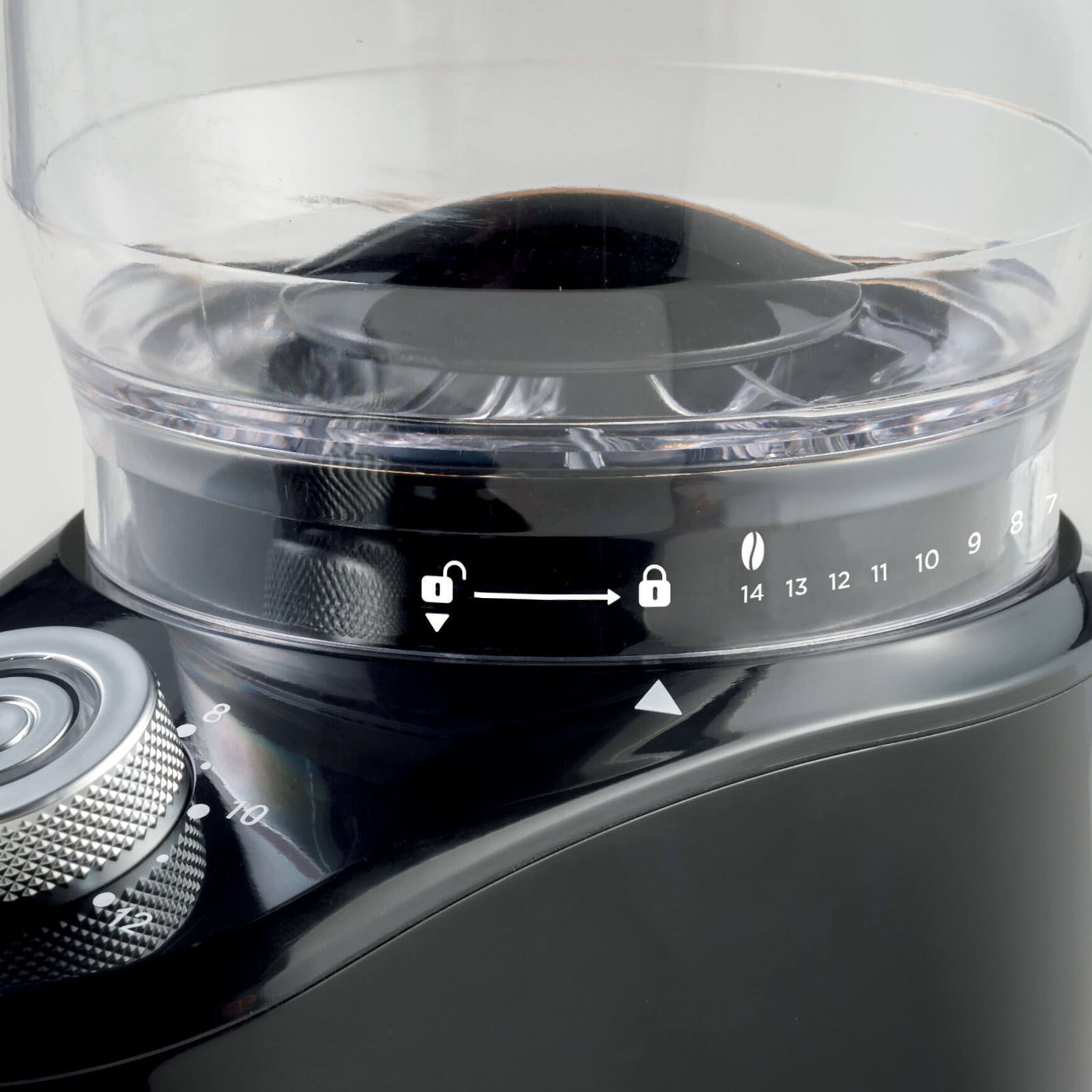 Ariete 3023 200 Watt 12 Cups Automatic Coffee Grinder with 14 Grinding Levels (Black) Ariete 3023 200 Watt 12 Cups Automatic Coffee Grinder with 14 Grinding Levels (Black)_3