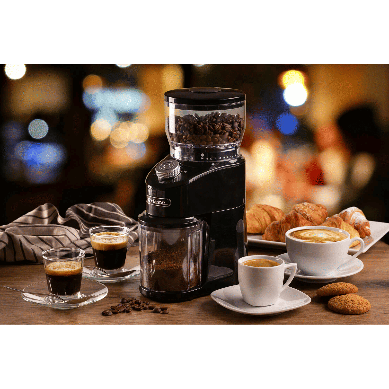 Ariete 3023 200 Watt 12 Cups Automatic Coffee Grinder with 14 Grinding Levels (Black) Ariete 3023 200 Watt 12 Cups Automatic Coffee Grinder with 14 Grinding Levels (Black)_5