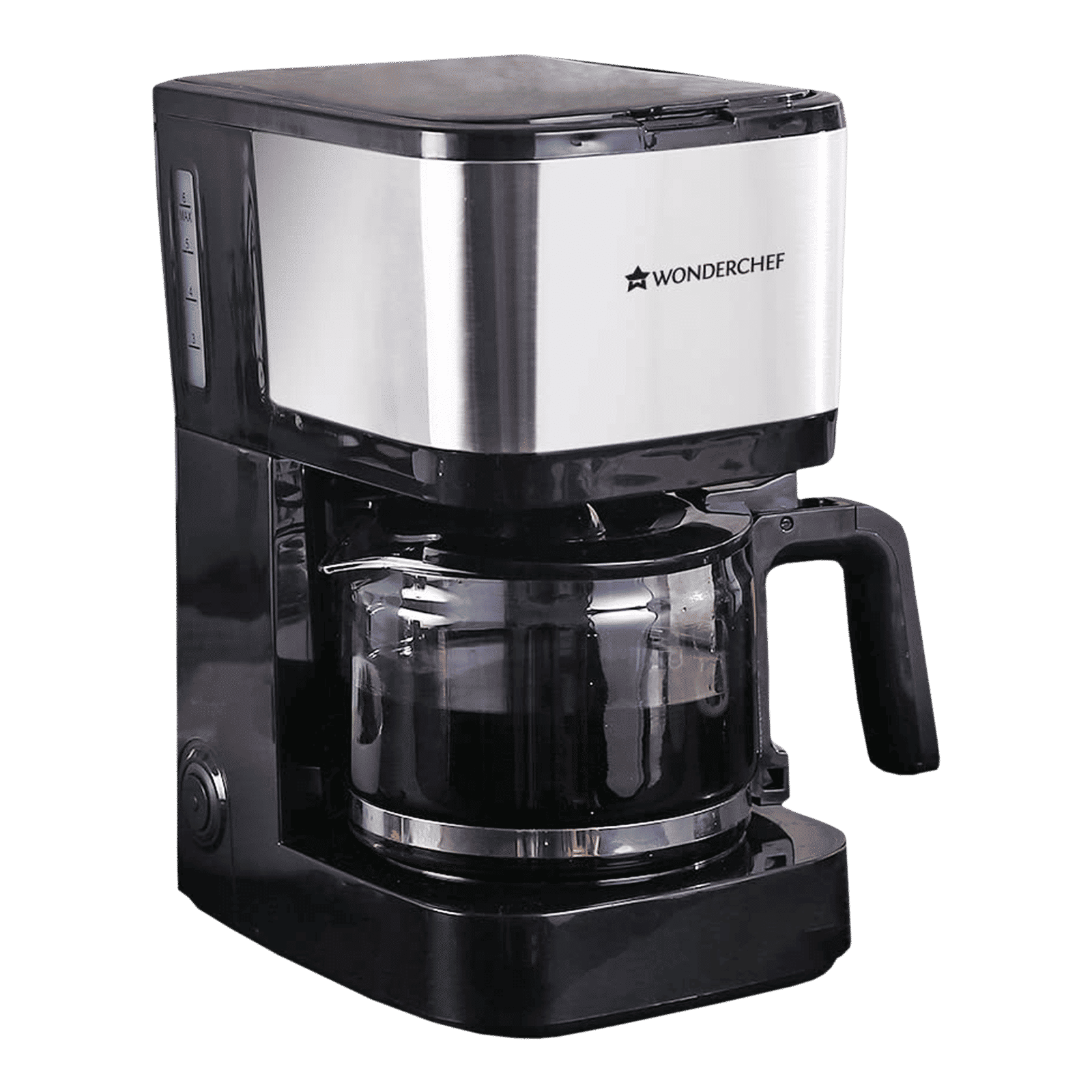 WONDERCHEF Regalia Pronto 600 Watt 6 Cups Automatic Espresso, 3-in-1 Filter Coffee & Cappuccino Coffee Maker with Drip Controller (Black and Silver) WONDERCHEF Regalia Pronto 600 Watt 6 Cups Automatic Espresso, 3-in-1 Filter Coffee & Cappuccino Coffee Maker with Drip Controller (Black and Silver)_1