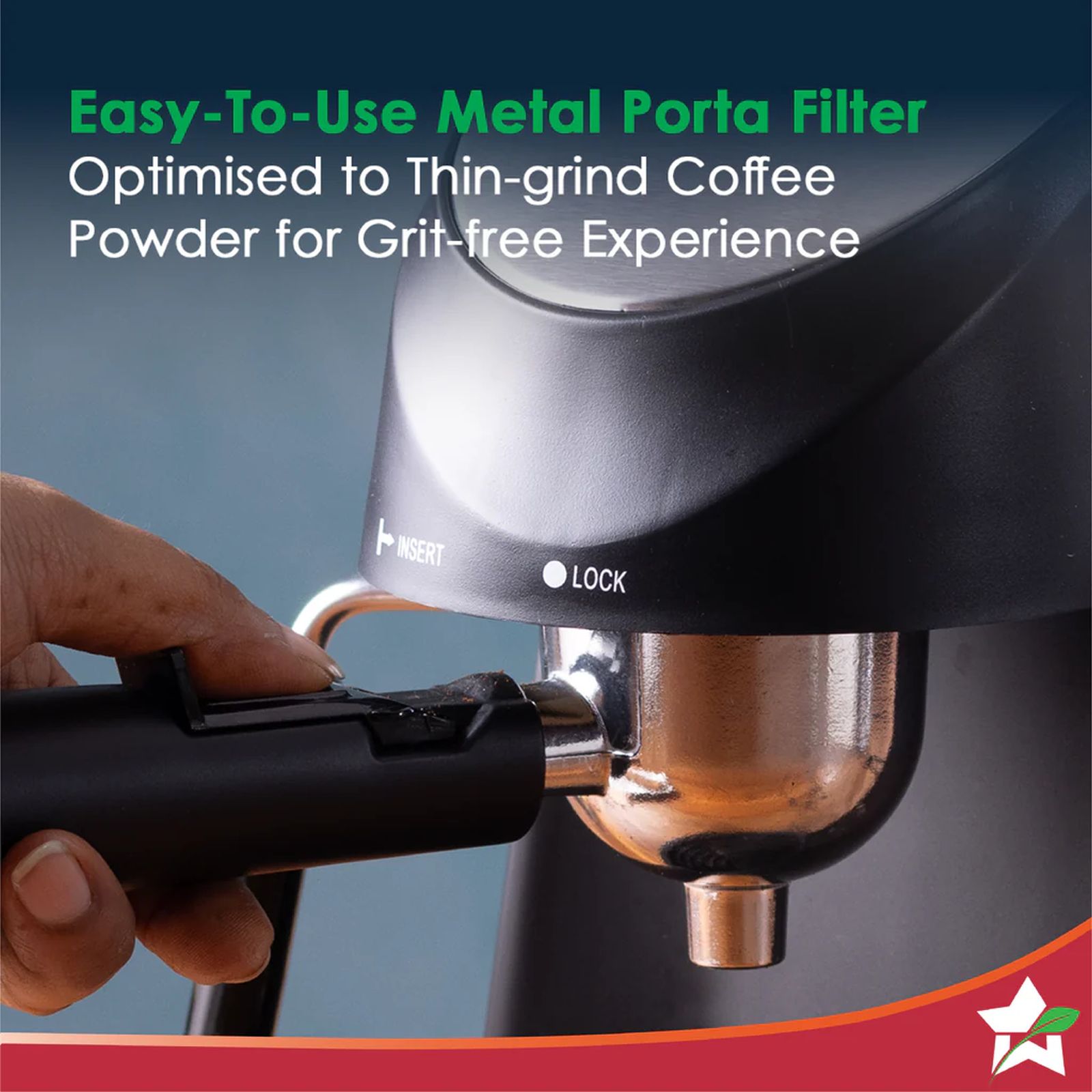 WONDERCHEF Regenta 800 Watt Automatic Espresso, Latte & Cappuccino Coffee Maker with Temperature Dial (Black) WONDERCHEF Regenta 800 Watt Automatic Espresso, Latte & Cappuccino Coffee Maker with Temperature Dial (Black)_5