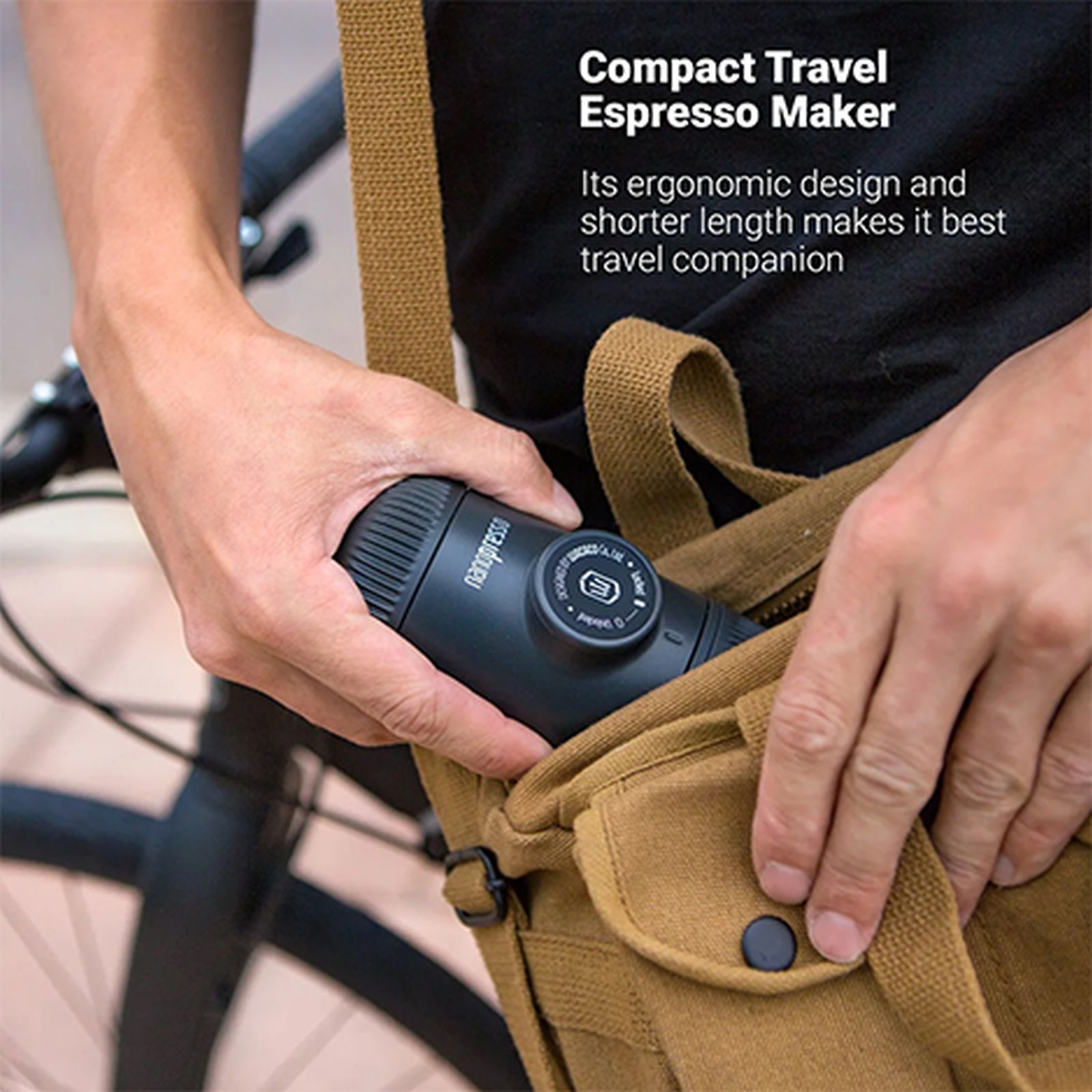 Wacaco Nanopresso Manual Espresso Coffee Maker with Filter Basket (Black)_7