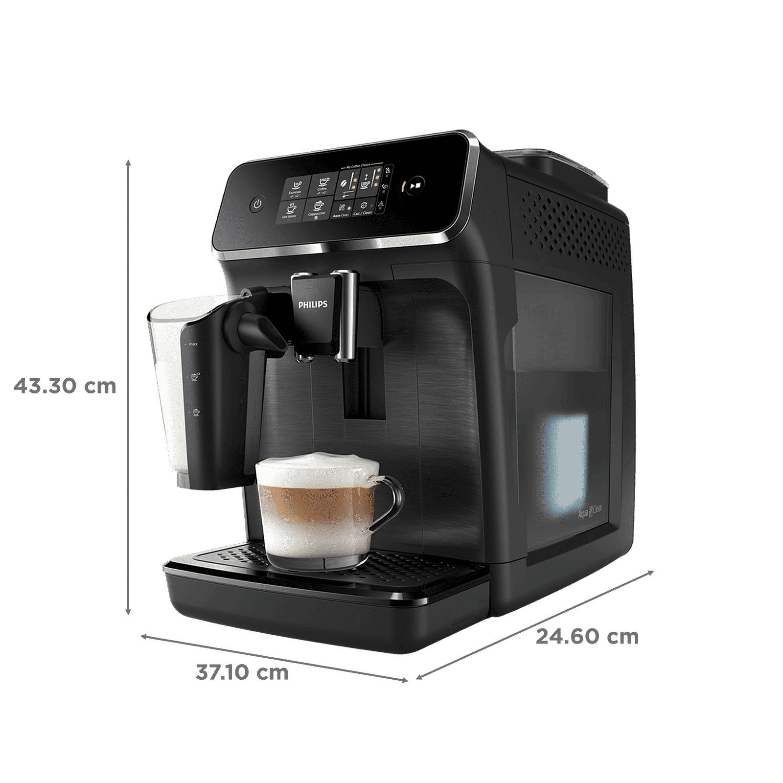 PHILIPS 2200 Series 1500 Watt Automatic Espresso, Hot Water,Coffee & Cappuccino Coffee Maker with Aroma Extract (Black)_2