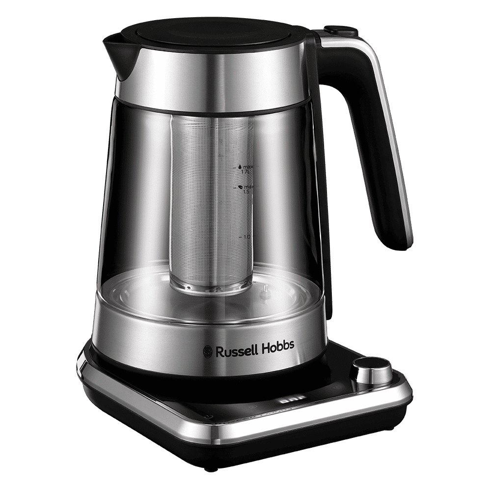 Russell Hobbs Atentive 3000 Watt 1.7 Litre Electric Kettle with Touch Screen Control (Silver & Black)_1