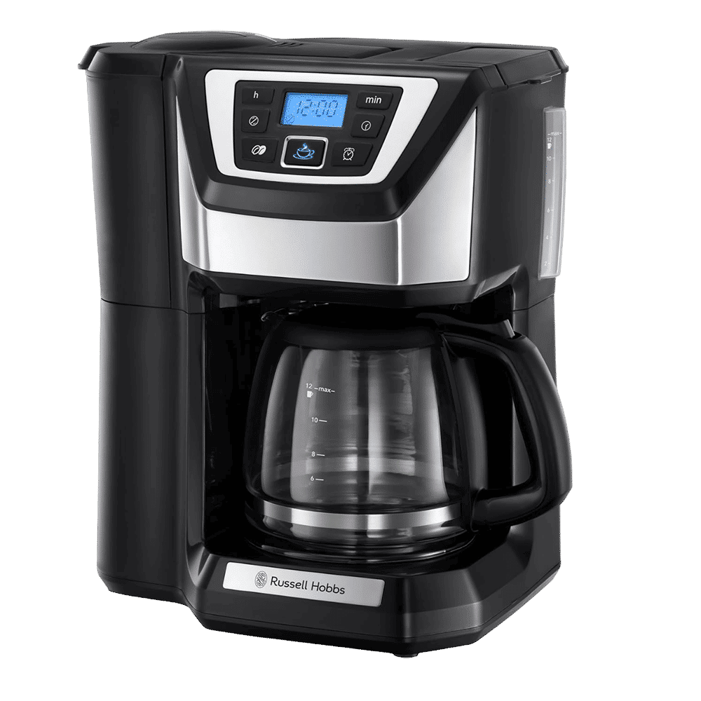 Russell Hobbs Victory 1025 Watt 12 Cups Automatic Grind & Brew Coffee Maker with Digital Grinder (Black)_1