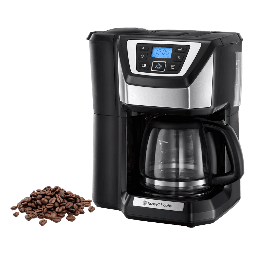 Russell Hobbs Victory 1025 Watt 12 Cups Automatic Grind & Brew Coffee Maker with Digital Grinder (Black)_6