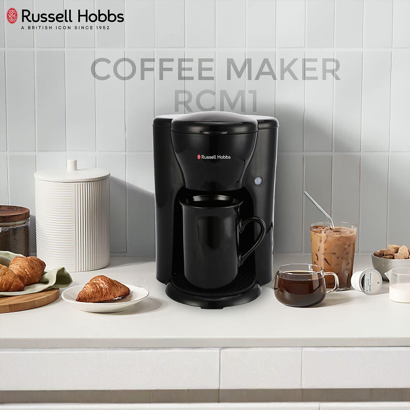 Russell Hobbs RCM1 330 Watt 1 Cups Manual Drip Coffee Maker (Black)_5