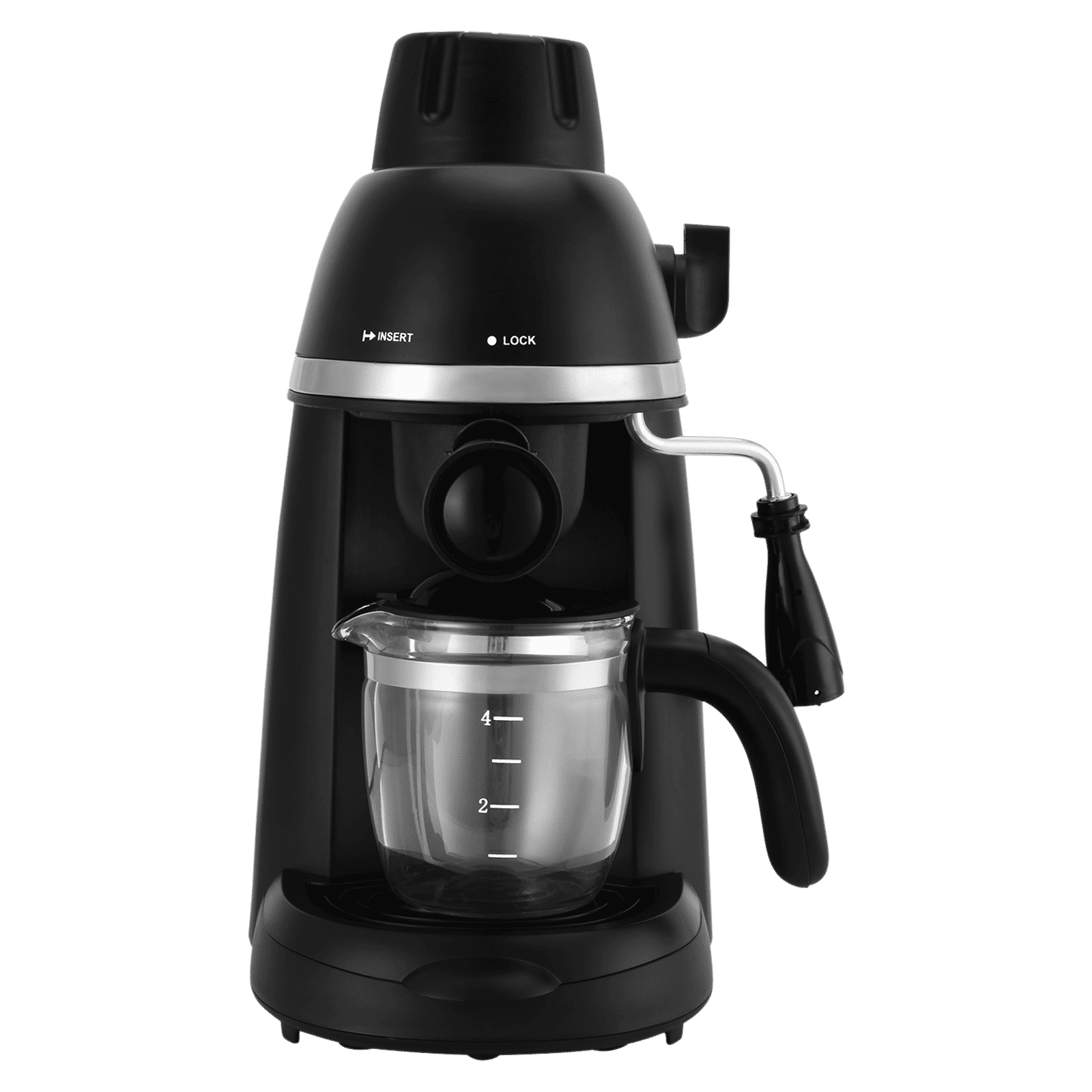 Russell Hobbs RCM800CE 800 Watt 4 Cups Fully Automatic Espresso & Cappuccino Coffee Maker with Integrated Frothing Function (Black)_1