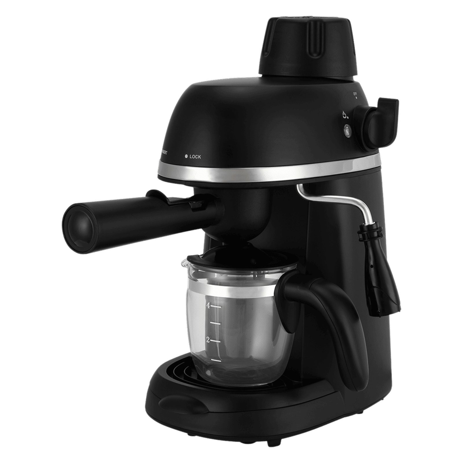 Russell Hobbs RCM800CE 800 Watt 4 Cups Fully Automatic Espresso & Cappuccino Coffee Maker with Integrated Frothing Function (Black)_3