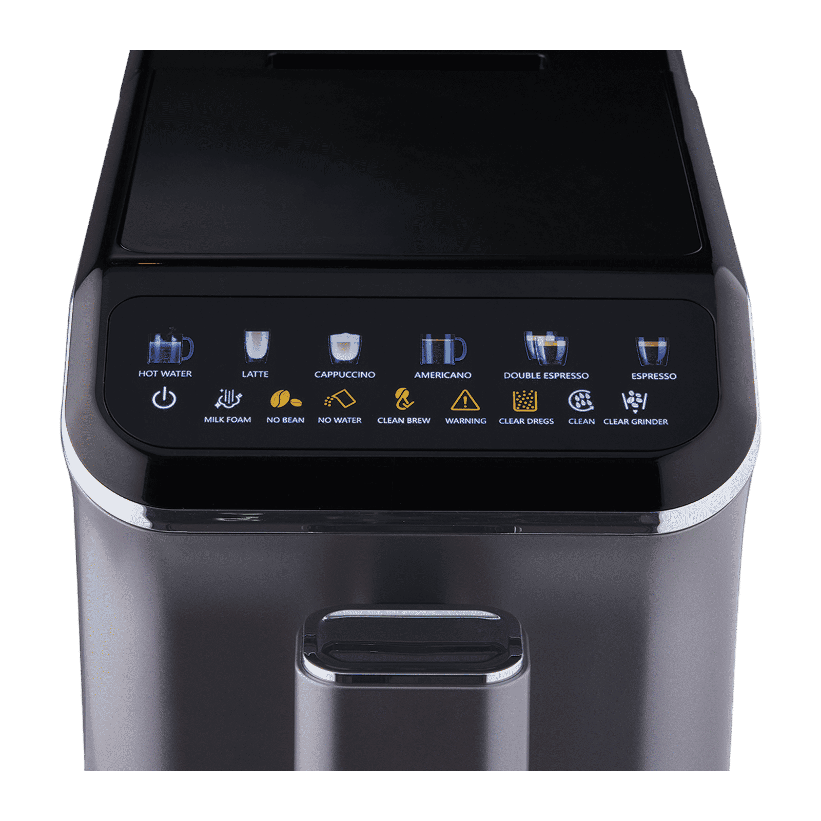 morphy richards Cafe Artisan 1350 Watt Automatic Espresso, Cappuccino & Latte Coffee Maker with In-built Milk Frothing System (Black & Titanium)_2