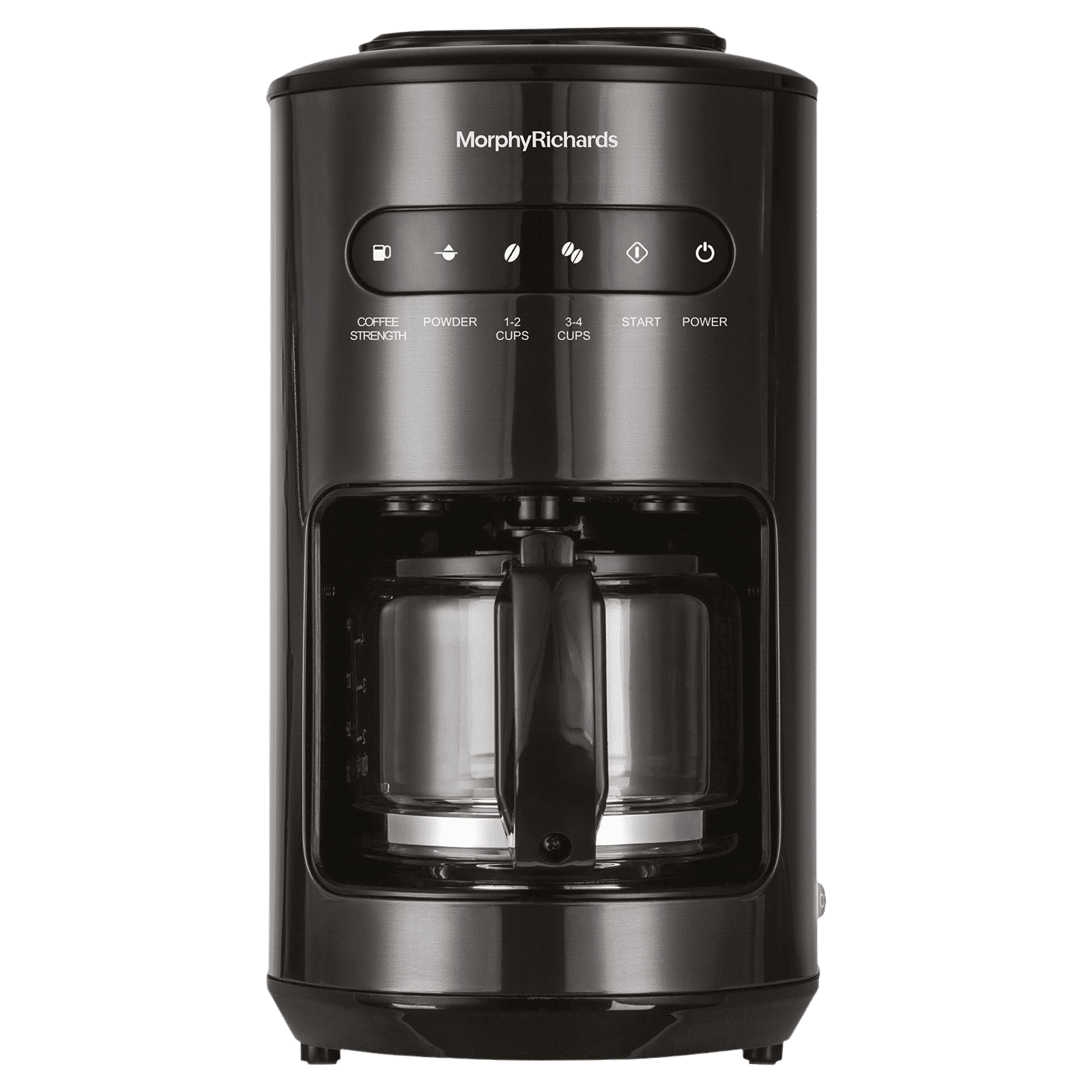 morphy richards Brew Blend 600 Watt 6 Cups Manual Drip Coffee Maker with Grind and Brew Function(Black)_1