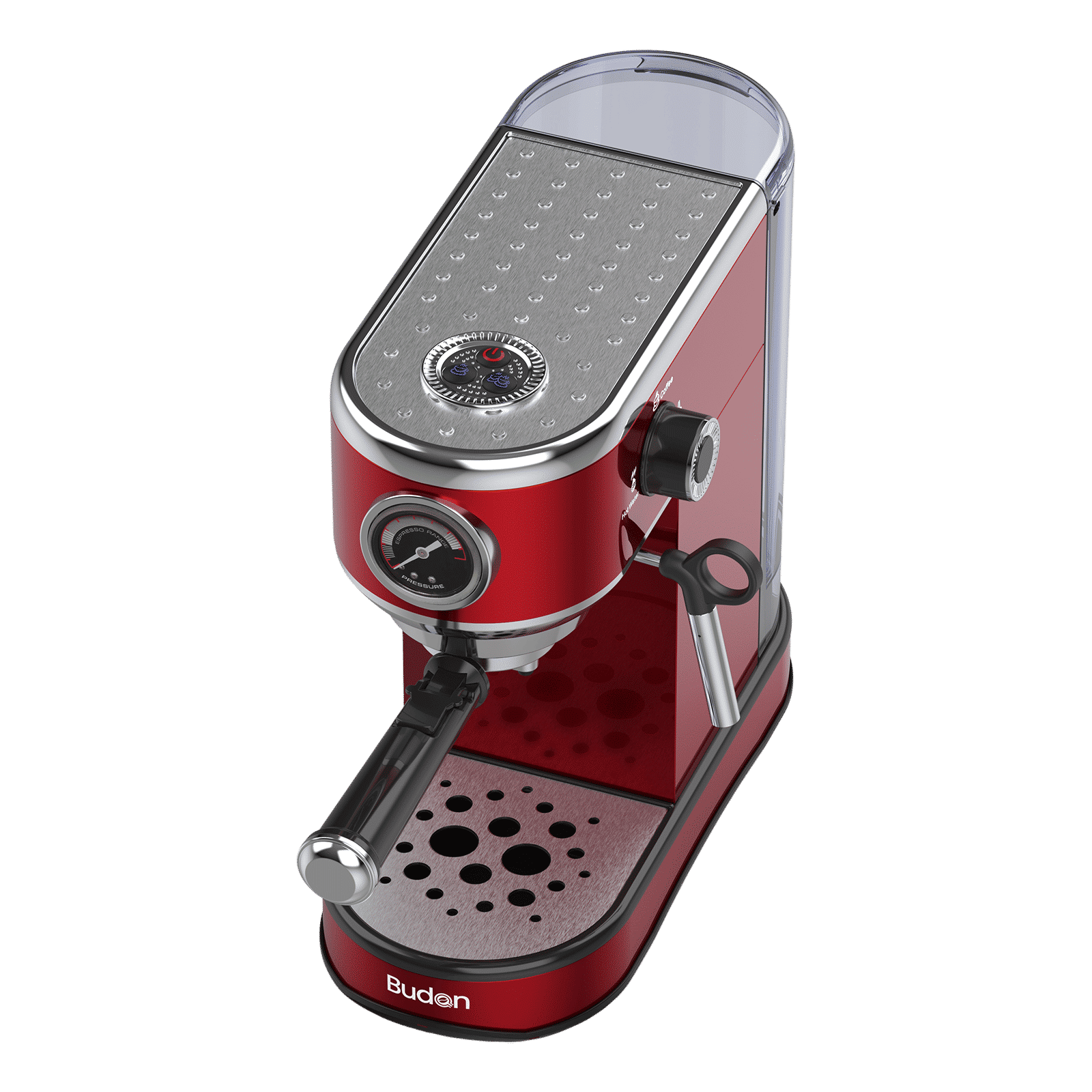 Budan Bolt Automatic Coffee Maker with Removable Water Tank (Red)_5