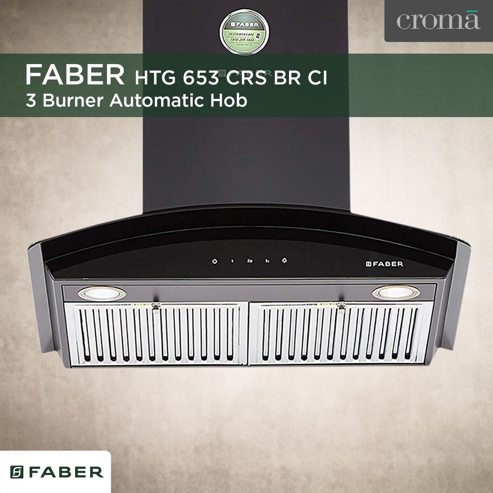 FABER FEEL PLUS 3D T2S2 BK TC LTW 60cm 1150m3/hr Ducted Wall Mounted Chimney with Touch Control Panel (Black)_10