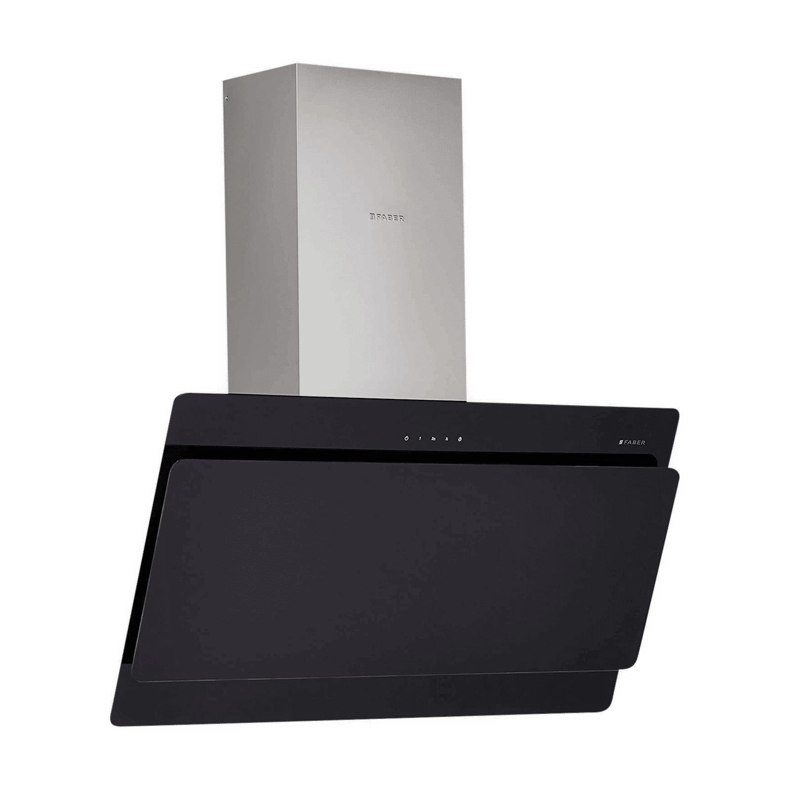 FABER COCKTAIL 3D T2S2 BK TC LTW 90cm 1095m3/hr Ducted Wall Mounted Chimney with Touch Control Panel (Black)_6