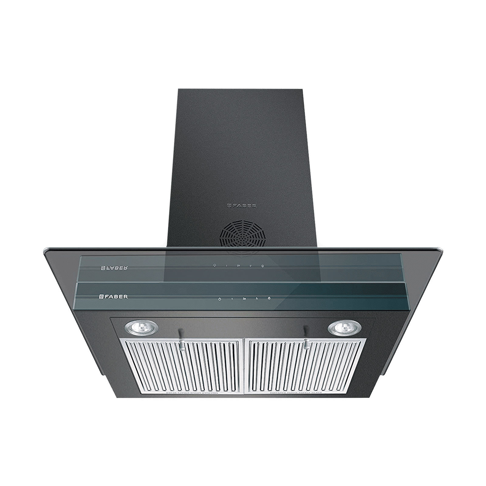FABER SUPER 3D PLUS T2S2 BK TC LTW 60cm 1150m3/hr Ductless Wall Mounted Chimney with Touch Control Panel (Black)_6