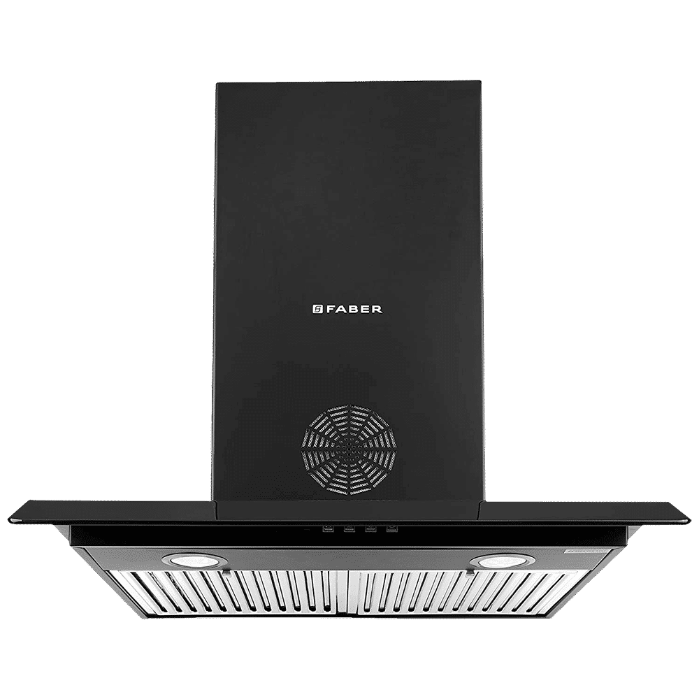 FABER Arco 3D Plus 60cm 1150m3/hr Ducted Wall Mounted Chimney with Baffle Filter (Black)_1