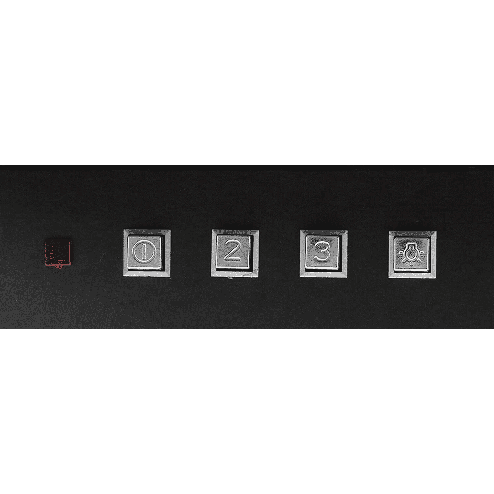 FABER Arco 3D Plus 60cm 1150m3/hr Ducted Wall Mounted Chimney with Baffle Filter (Black)_3