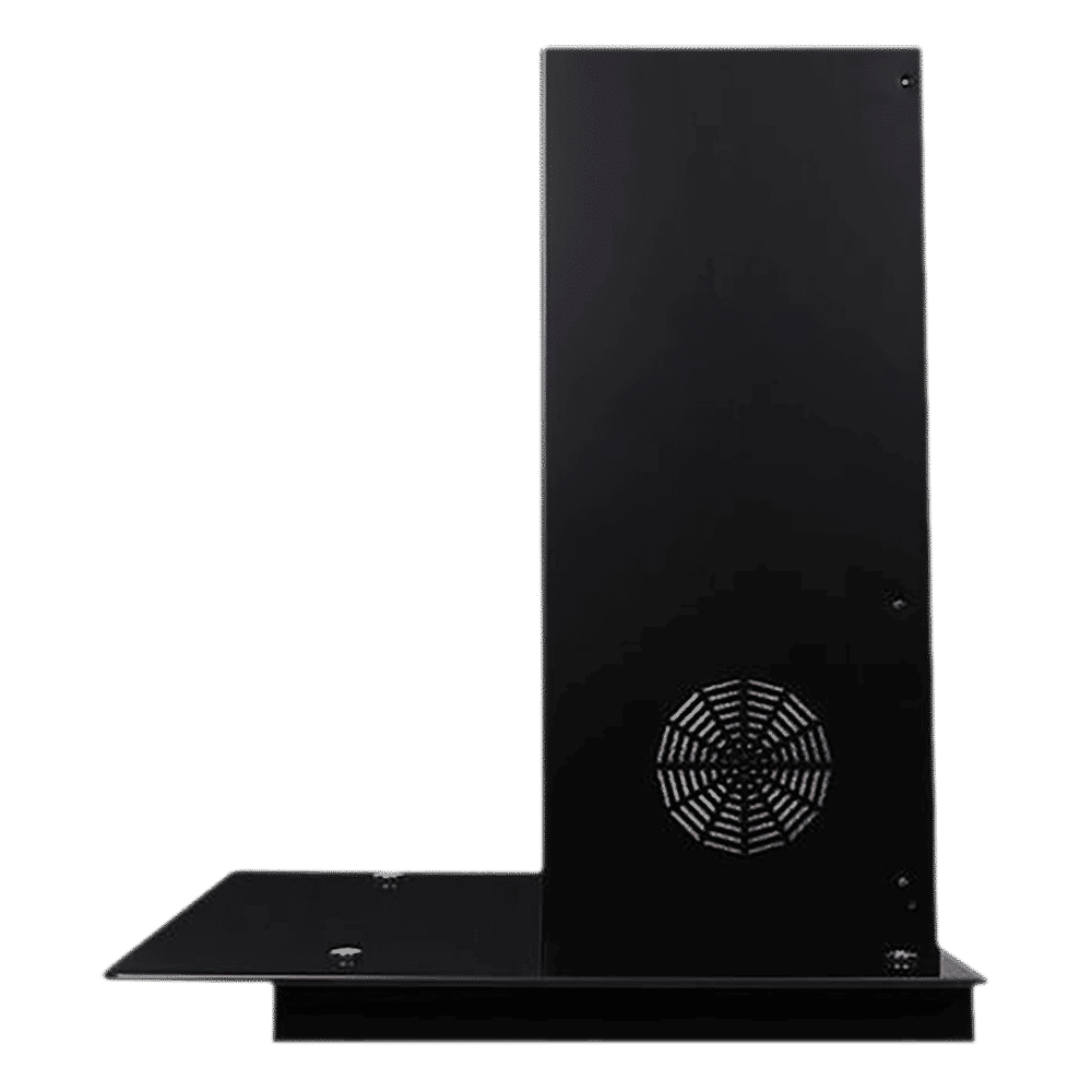 FABER Glassy 3D 60cm 1095m3/hr Ducted Wall Mounted Chimney with Baffle Filter (Black)_12