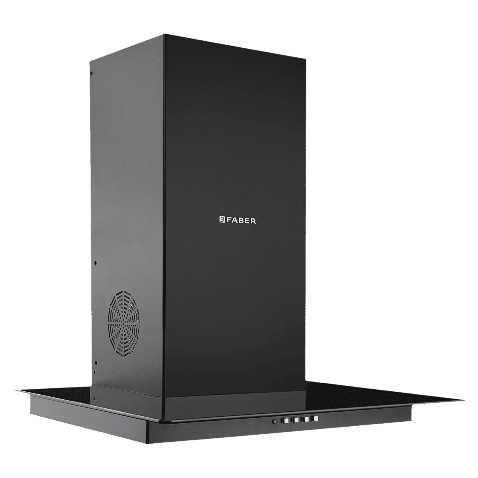 FABER Glassy 3D 60cm 1095m3/hr Ducted Wall Mounted Chimney with Baffle Filter (Black)_6