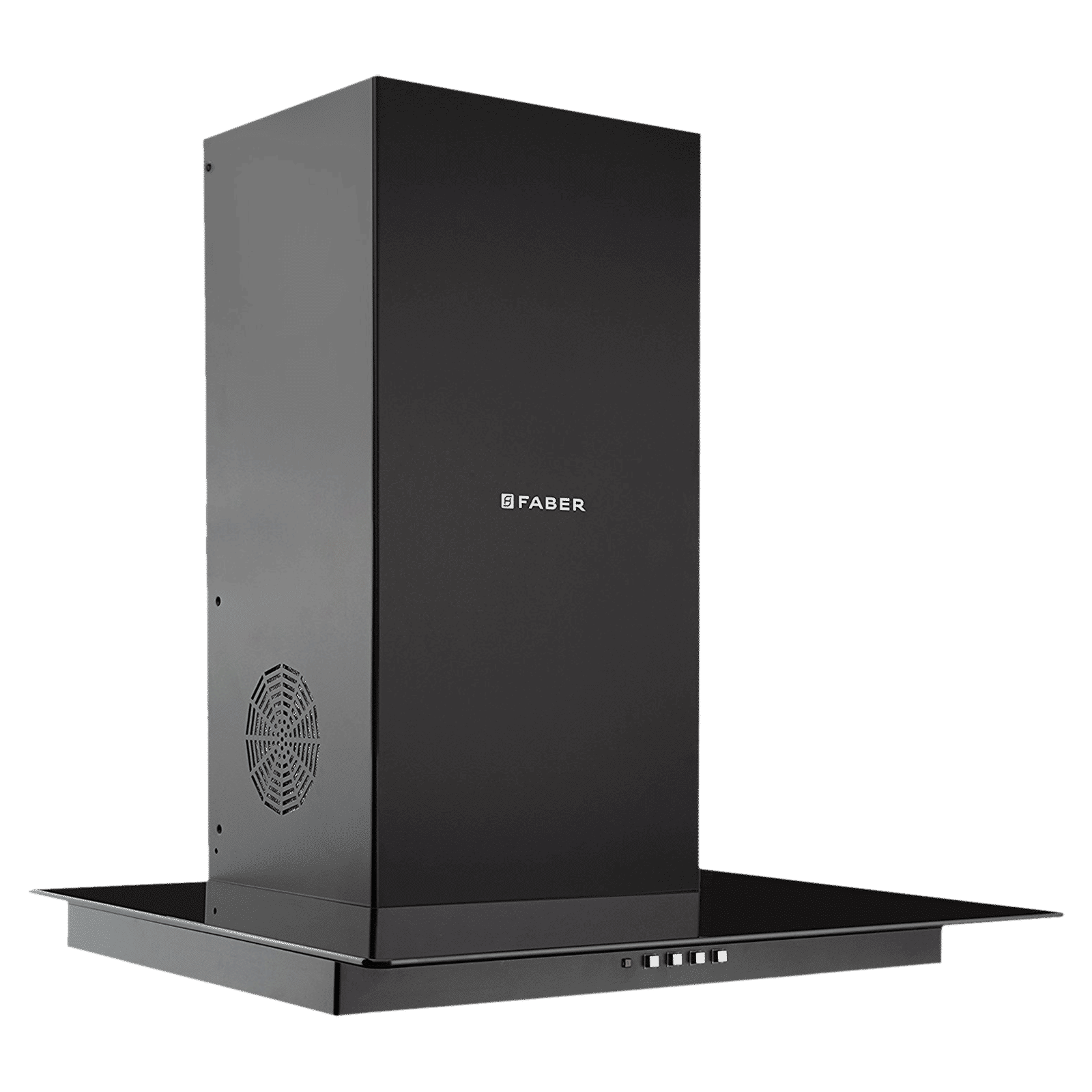FABER Glassy 3D 60cm 1095m3/hr Ducted Wall Mounted Chimney with Baffle Filter (Black)_7