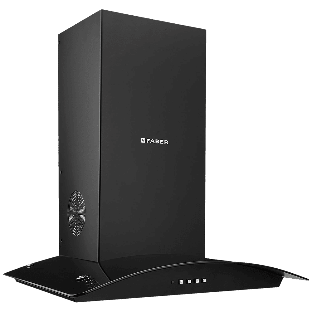 FABER FEEL 3D T2S2 BK LTW 60cm 1095m3/hr Ducted Wall Mounted Chimney with Push Button Control (Black)_6
