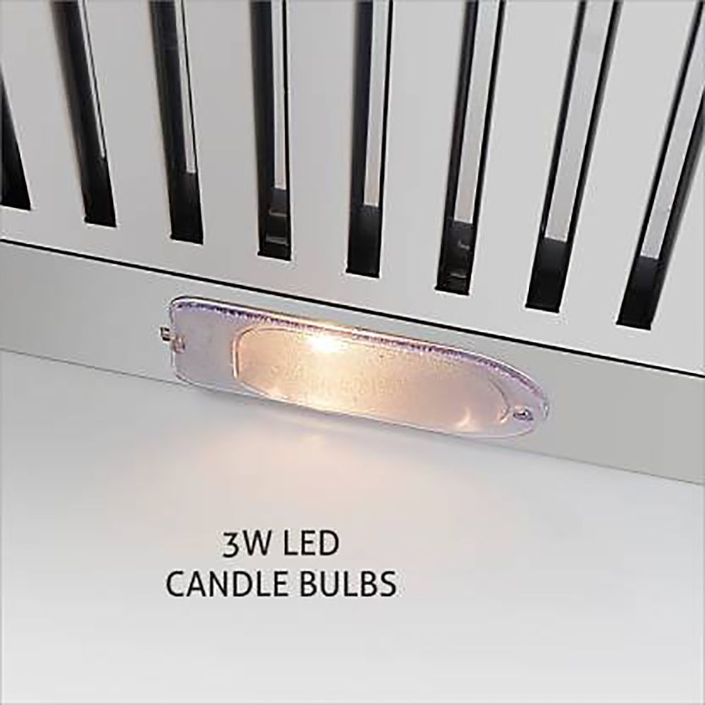 Glen 6003 SS 60cm 1000m3/hr Ductless Wall Mounted Chimney with Touch Sensor Control (Silver)_10