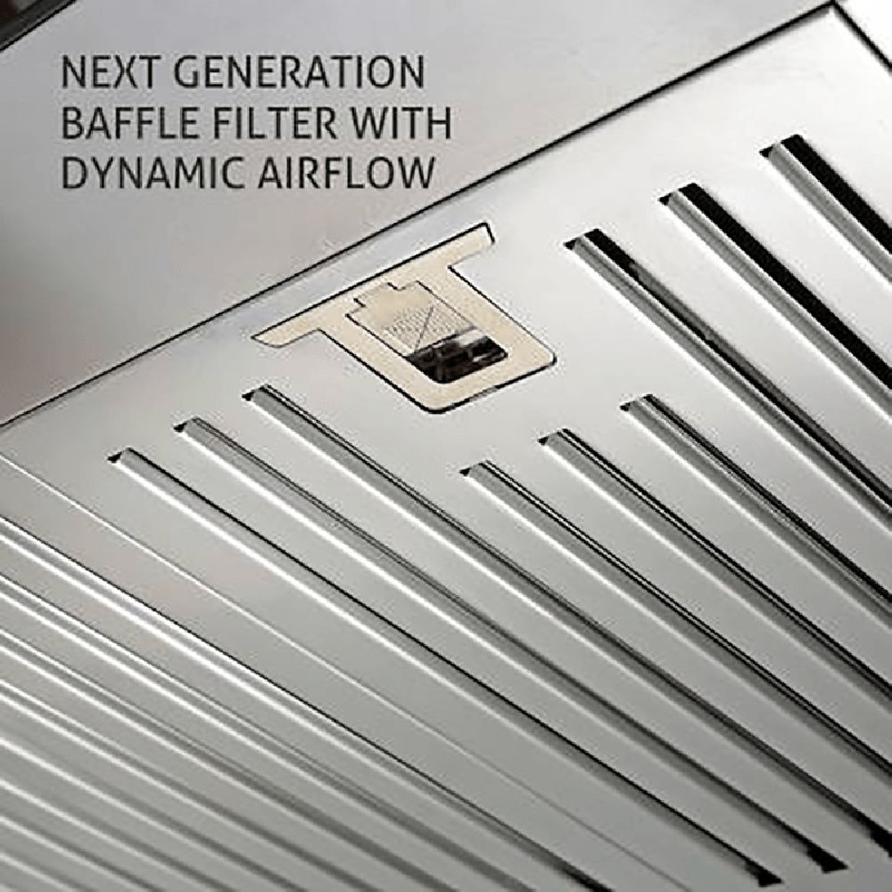 Glen 6003 SS 60cm 1000m3/hr Ductless Wall Mounted Chimney with Touch Sensor Control (Silver)_11