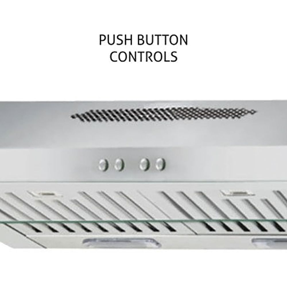 Glen 6003 SS 60cm 1000m3/hr Ductless Wall Mounted Chimney with Touch Sensor Control (Silver)_12