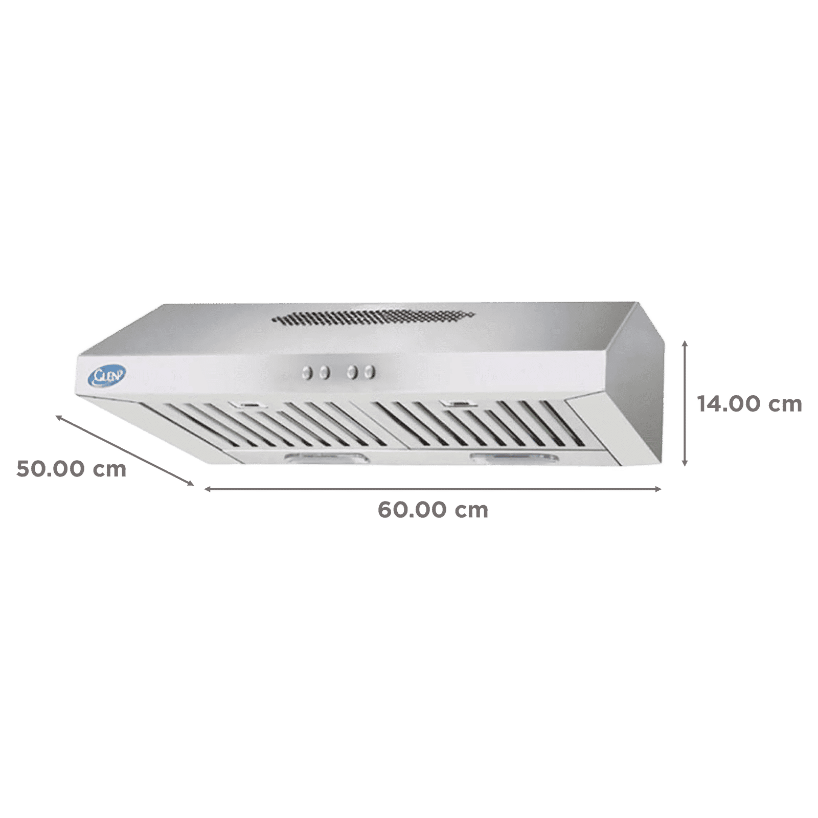 Glen 6003 SS 60cm 1000m3/hr Ductless Wall Mounted Chimney with Touch Sensor Control (Silver)_2