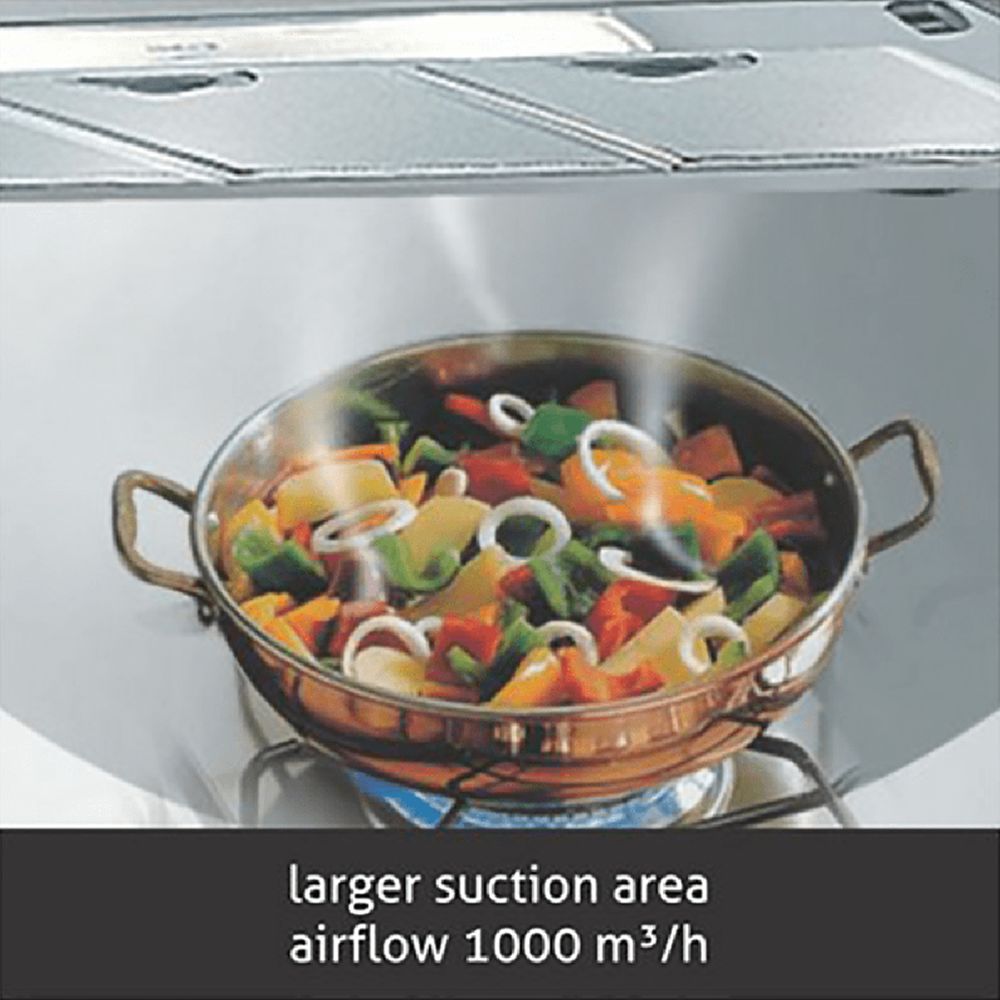 GLEN 6071 EX 60cm 1000m3/hr Ducted Wall Mounted Chimney with Push Button Control (Silver)_11