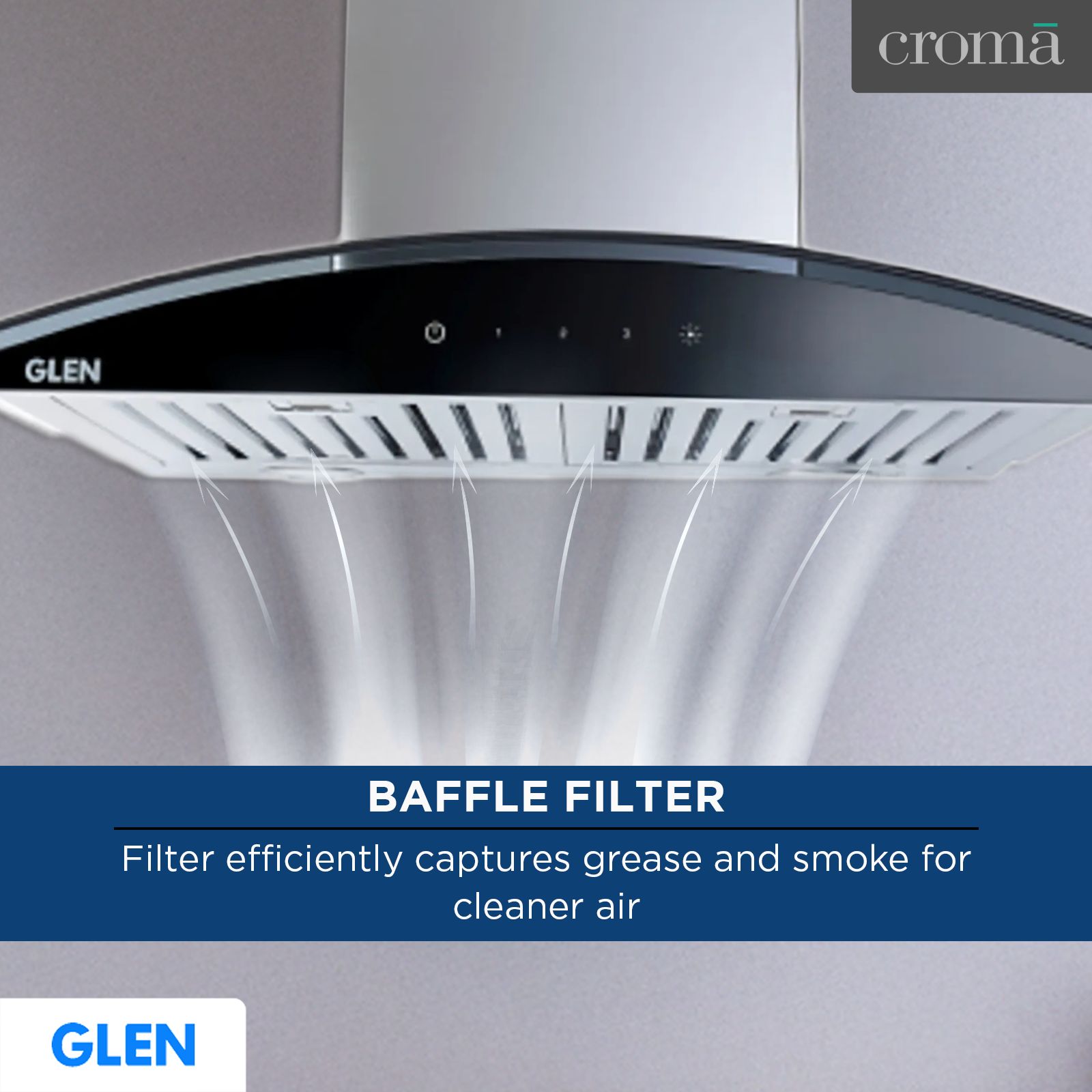 GLEN 6071 SXTS 60cm 1000m3/hr Ducted Wall Mounted Chimney with Touch Sensor Control (Black)_11