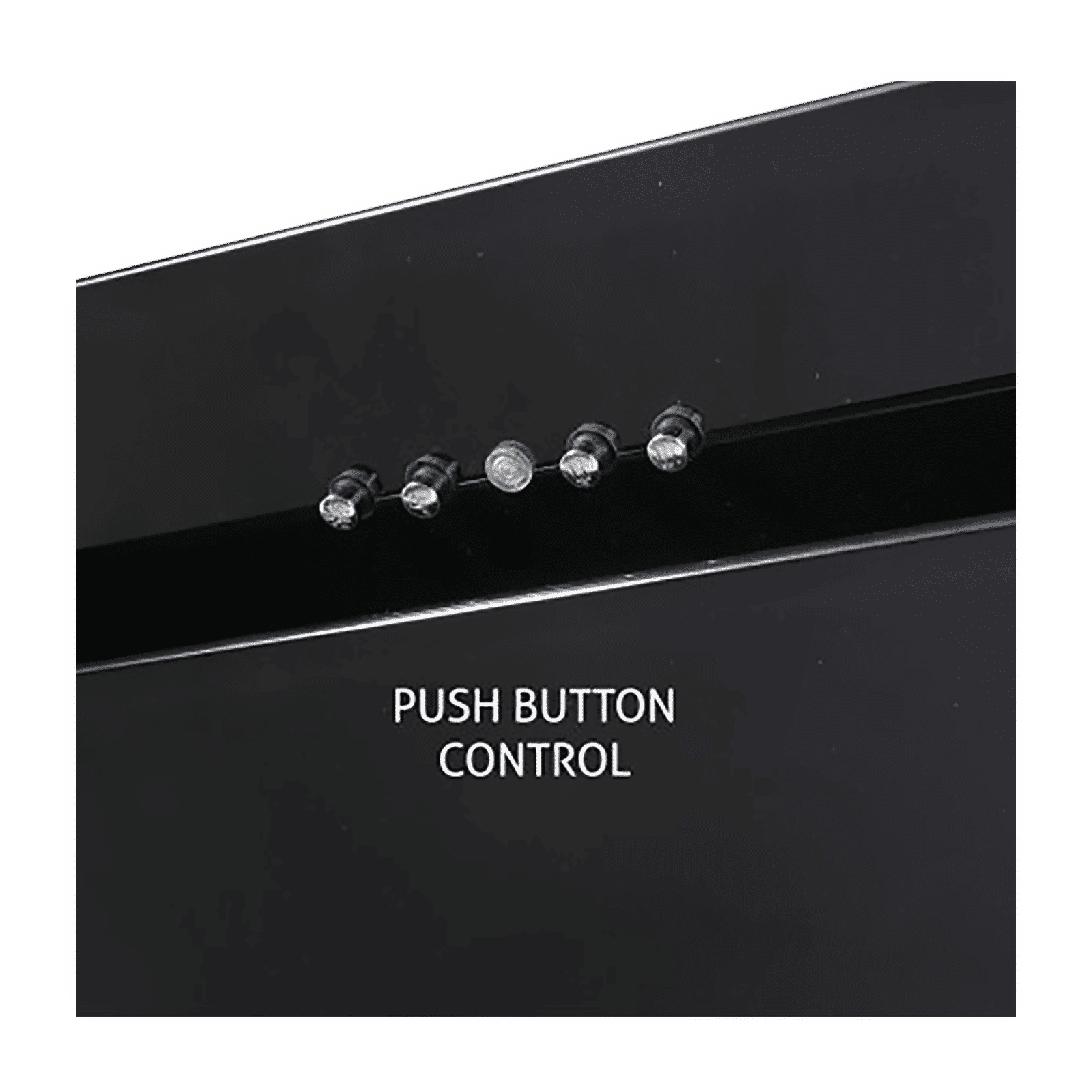 GLEN 6079 PB 60cm 1000m3/hr Ducted Wall Mounted Chimney with Push Button Control (Black)_4