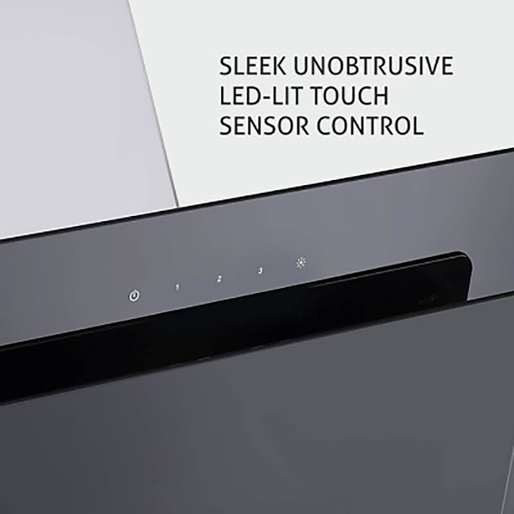 GLEN GL 6079 TS LTW 60cm 1250m3/hr Ductless Wall Mounted Chimney with Touch Control Sensor (Black)_11