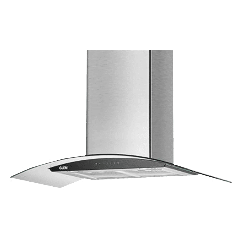 GLEN GL 6063 SS 90cm 1200m3/hr Ducted Auto Clean Ceiling Mounted Chimney with Touch Control Panel (Silver)_1