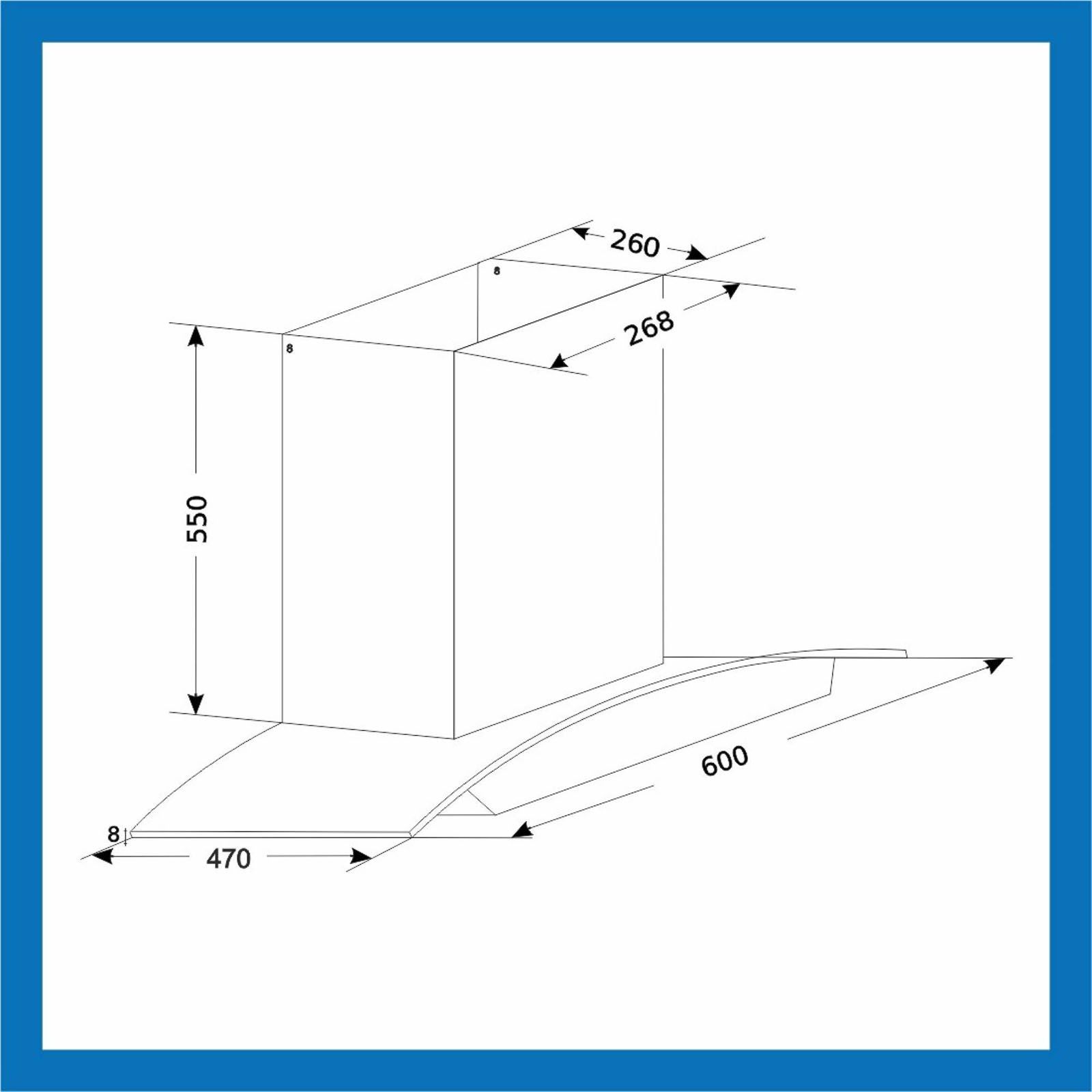 GLEN GL 6063 SS 90cm 1200m3/hr Ducted Auto Clean Ceiling Mounted Chimney with Touch Control Panel (Silver)_18