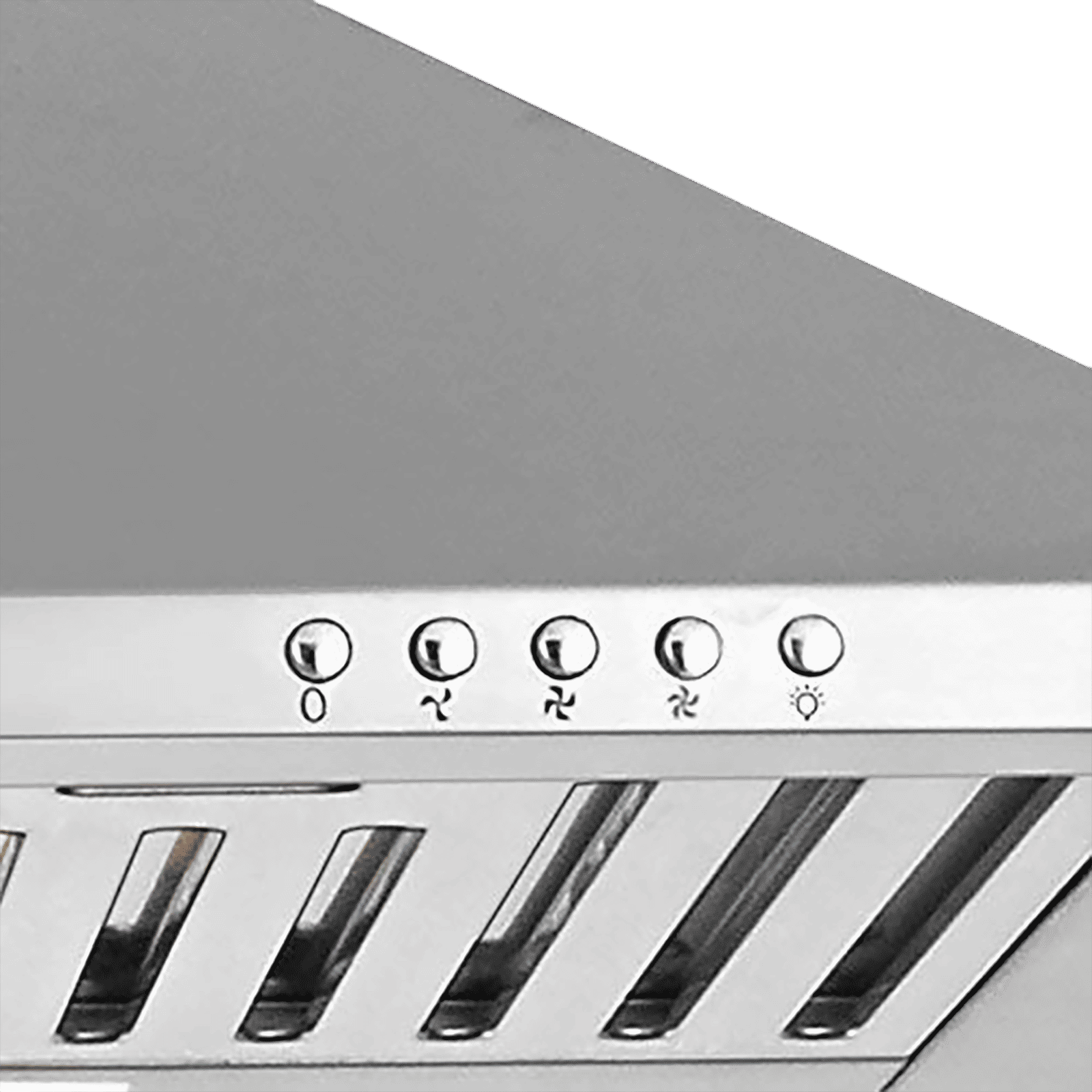 Sunflame Eva 60cm 700m3/hr Ductless Wall Mounted Chimney with Push Button Control (Silver)_6