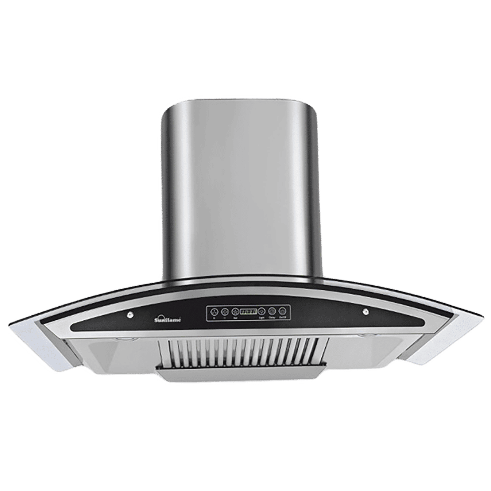 Sunflame Innova 90cm 1230m3/hr Ducted Auto Clean Wall Mounted Chimney with Feather Touch Controls (Black)_1
