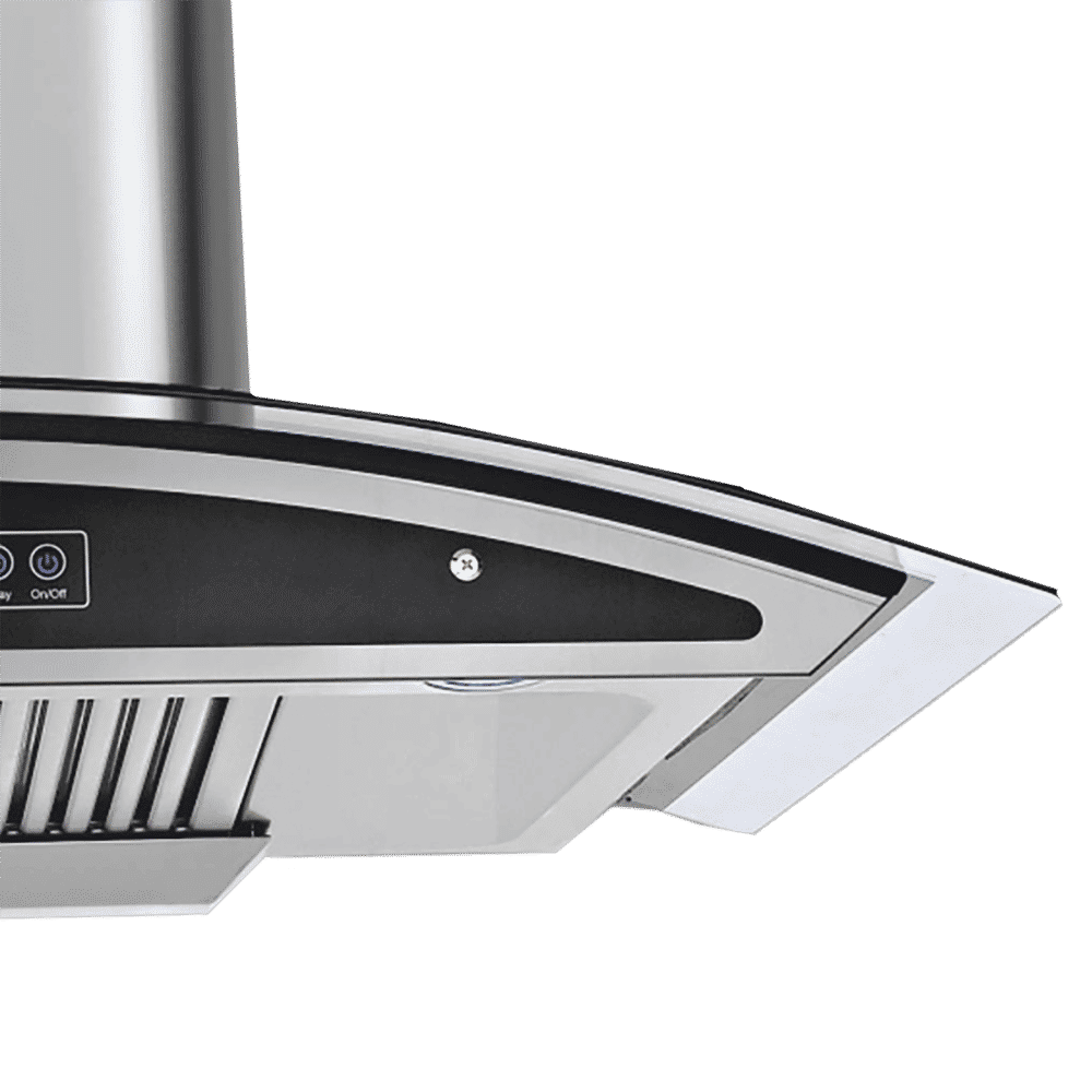 Sunflame Innova 90cm 1230m3/hr Ducted Auto Clean Wall Mounted Chimney with Feather Touch Controls (Black)_9