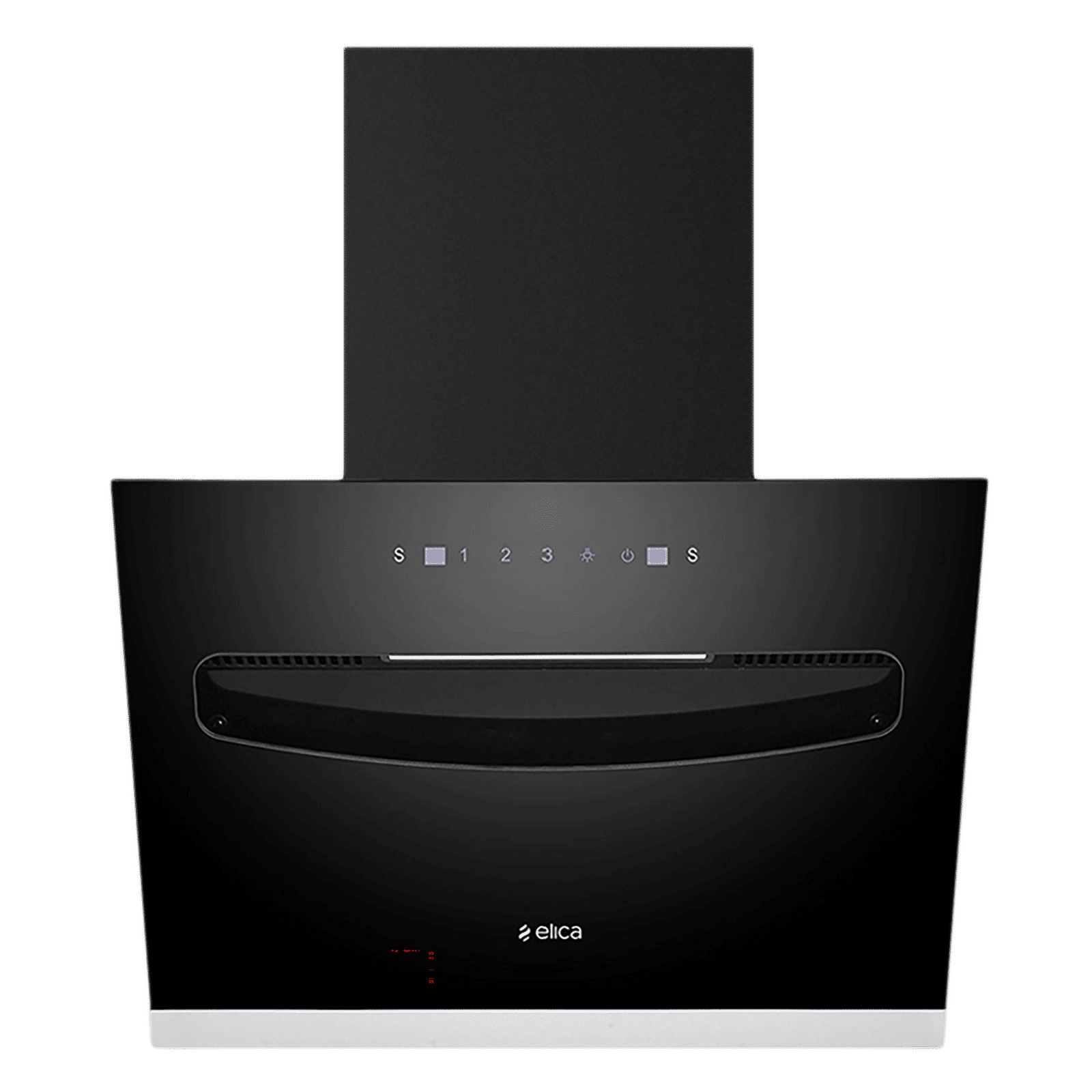 elica EFL S 607 VMS 60cm 1200m3/hr Ducted Auto Clean Wall Mounted Chimney with Touch Control Panel (Black)_1