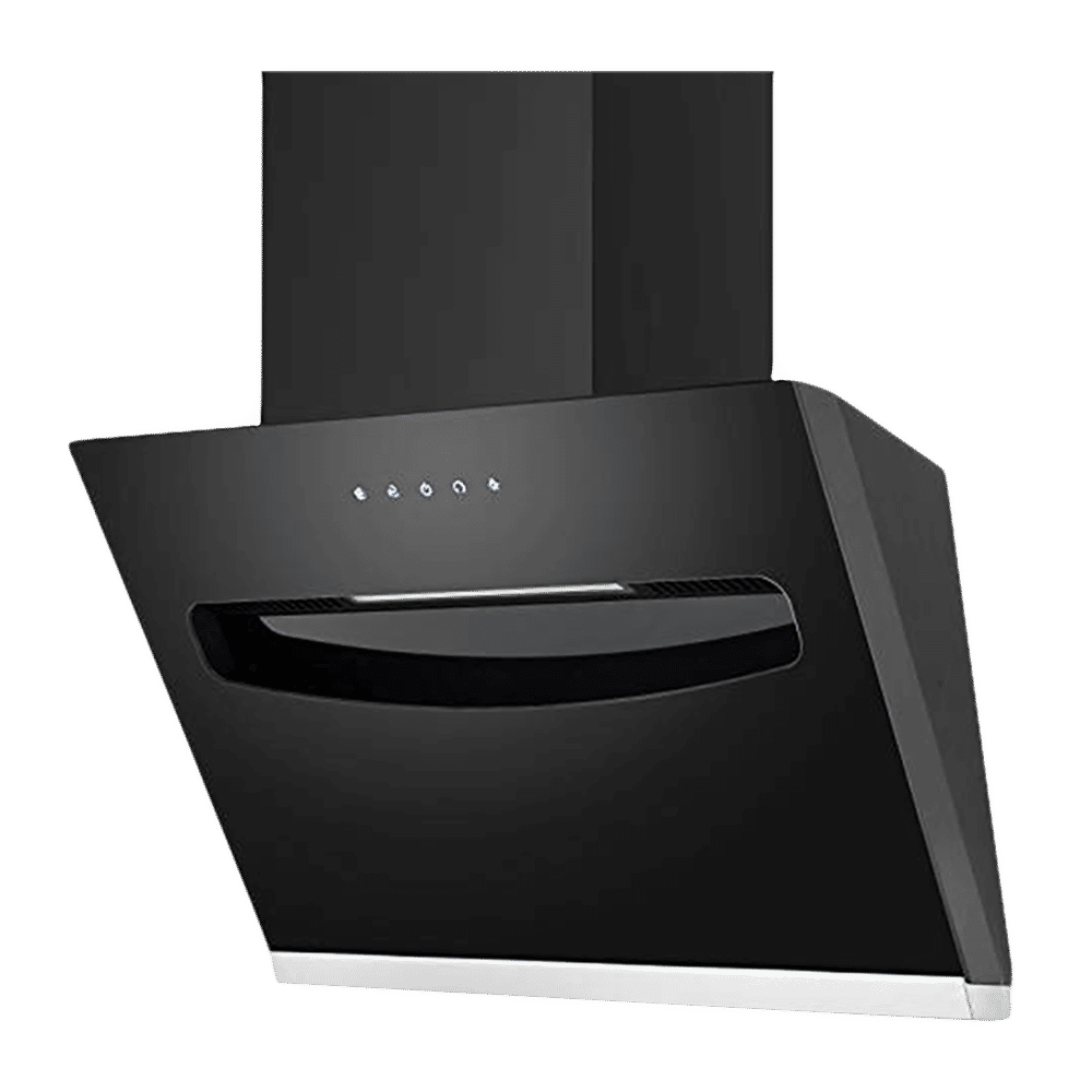 elica EFL S 607 VMS 60cm 1200m3/hr Ducted Auto Clean Wall Mounted Chimney with Touch Control Panel (Black)_5