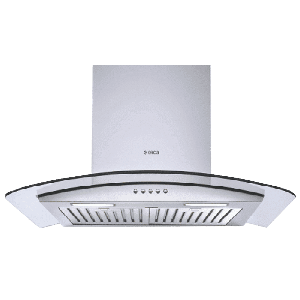 elica GLACE TF ETB Plus LTW 60 PB LED 60cm 1220m3/hr Ducted Wall Mounted Chimney with Push Button Control (Silver) elica GLACE TF ETB Plus LTW 60 PB LED 60cm 1220m3/hr Ducted Wall Mounted Chimney with Push Button Control (Silver)_1