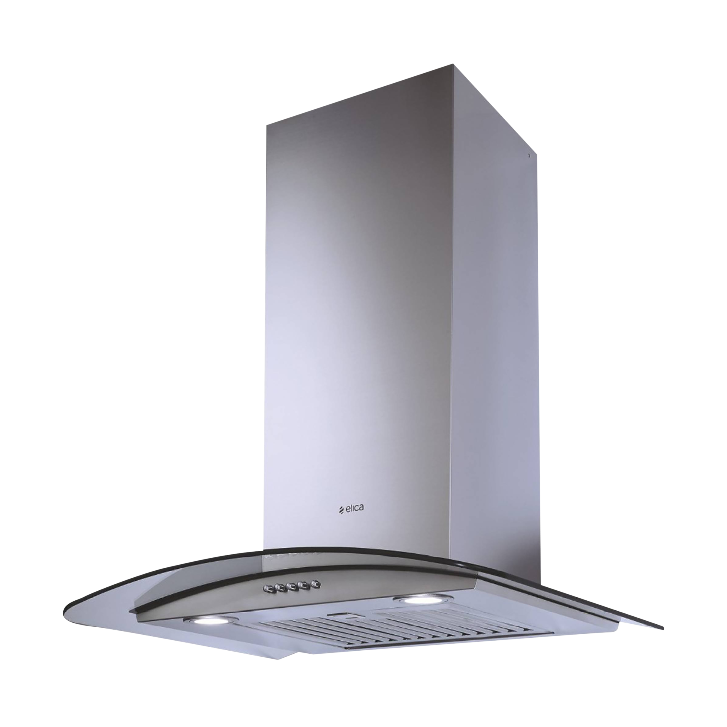 elica GLACE TF ETB Plus LTW 60 PB LED 60cm 1220m3/hr Ducted Wall Mounted Chimney with Push Button Control (Silver) elica GLACE TF ETB Plus LTW 60 PB LED 60cm 1220m3/hr Ducted Wall Mounted Chimney with Push Button Control (Silver)_4