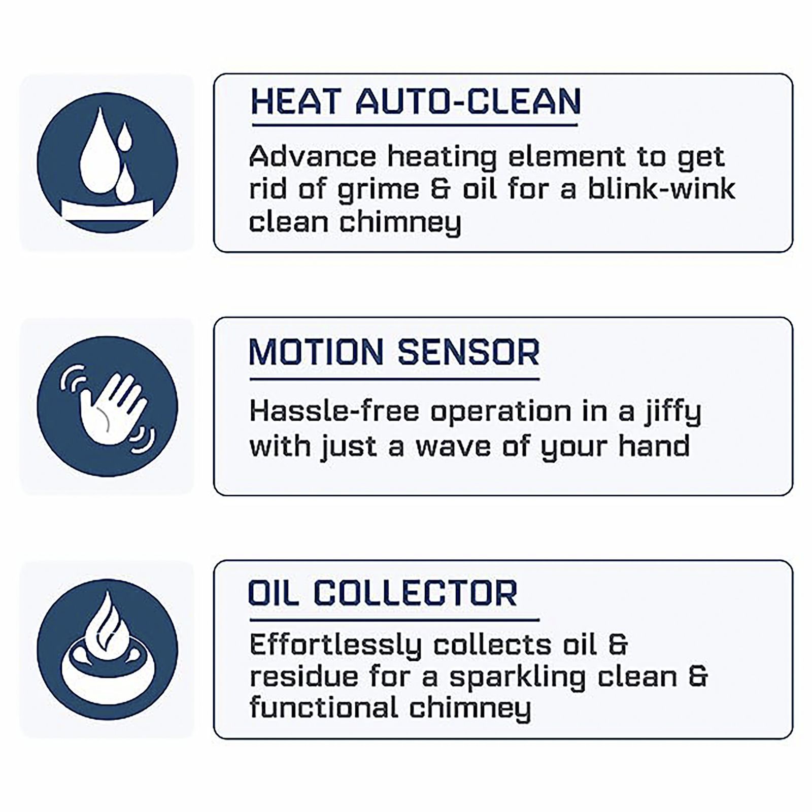 elica WD HAC TOUCH BF 90 MS NERO 90cm 1200m3/hr Ductless Auto Clean Wall Mounted Chimney with Motion Sensing Technology (Grey)_14