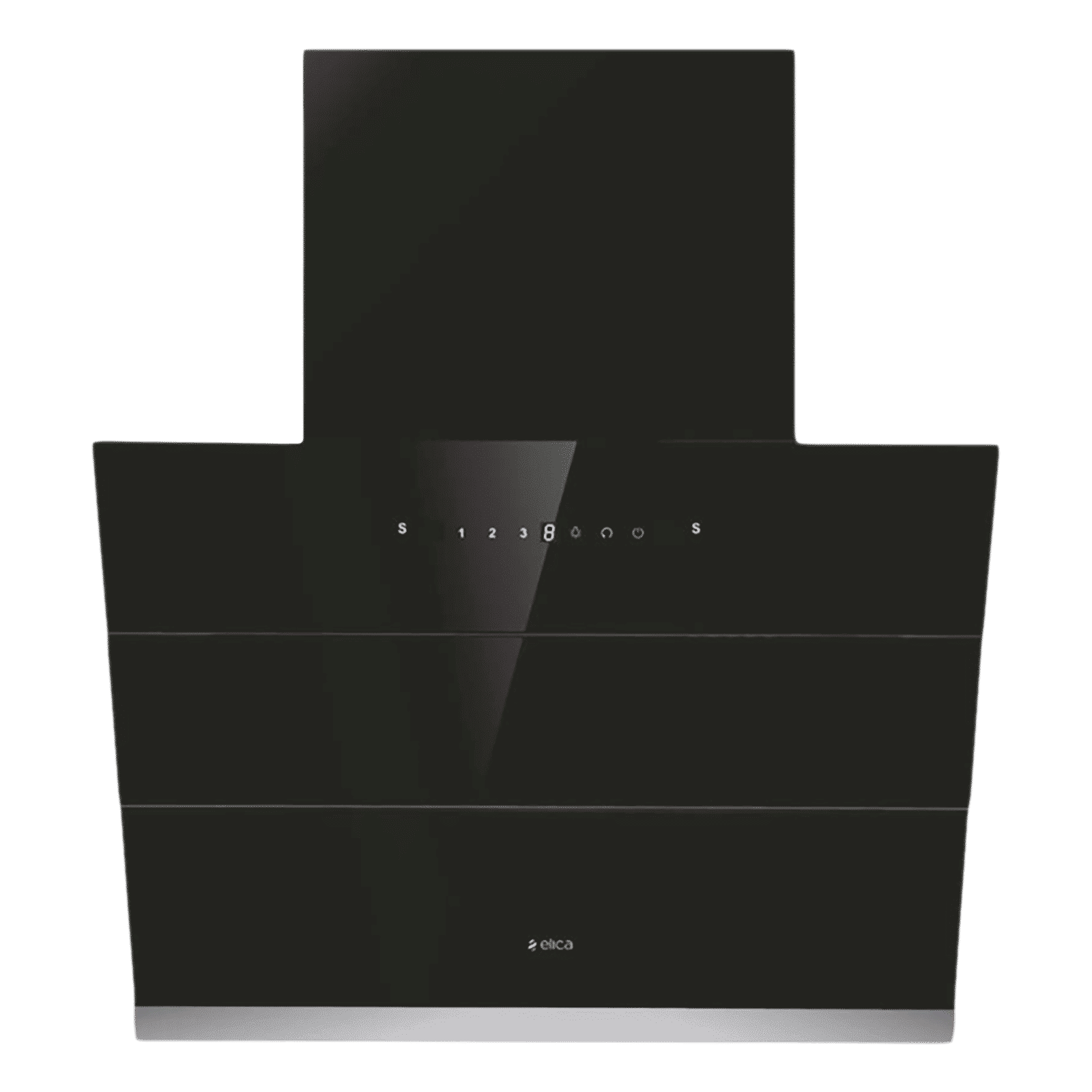 elica EFL S 601 HAC VMS 60cm 1100m3/hr Ducted Auto Clean Wall Mounted Chimney with Touch Control Panel (Black)_1