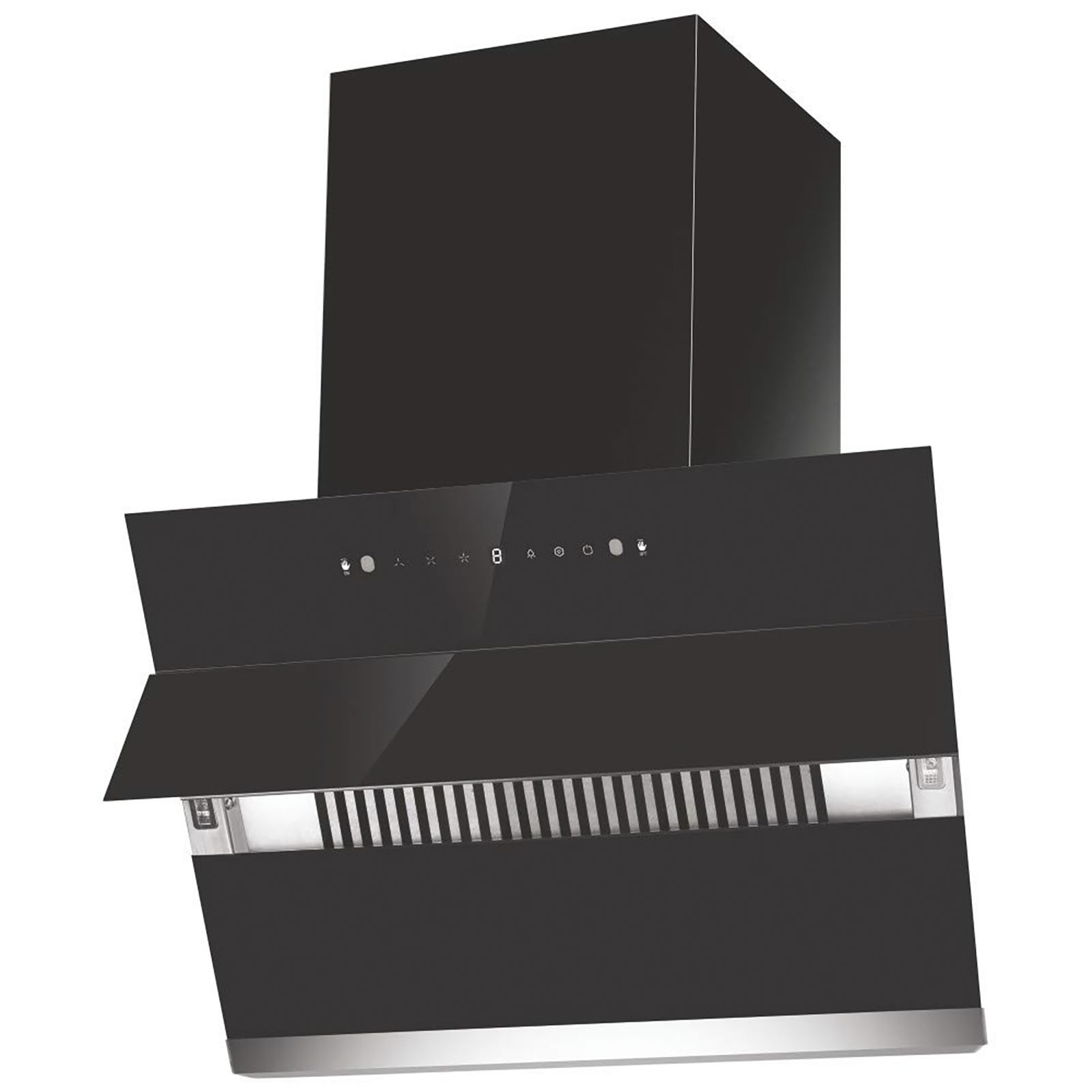 elica EFL S 601 HAC VMS 60cm 1100m3/hr Ducted Auto Clean Wall Mounted Chimney with Touch Control Panel (Black)_5