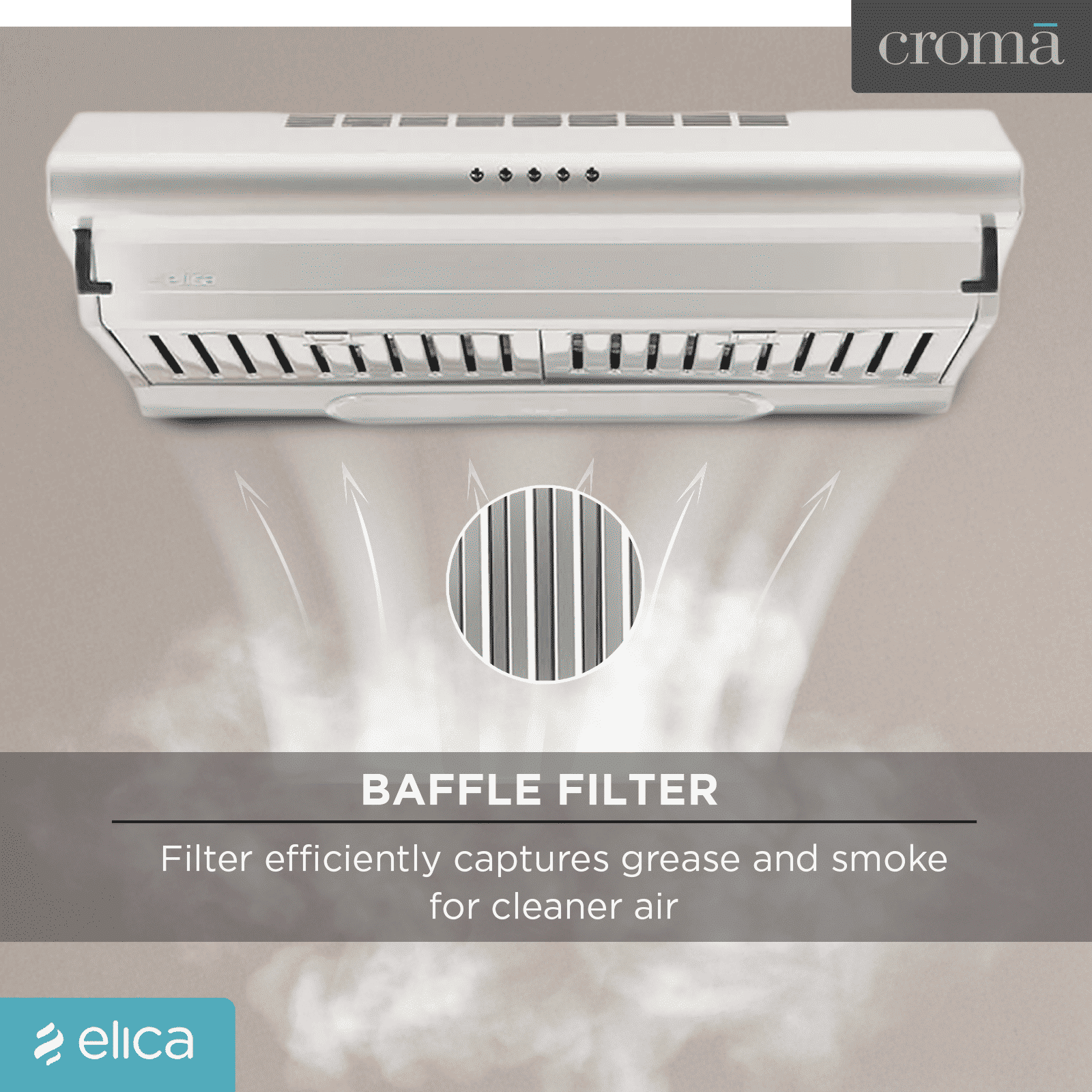 elica FS 301 SS LTW 60cm 710m3/hr Ducted Wall Mounted Chimney with Push Button Control (Silver)_8