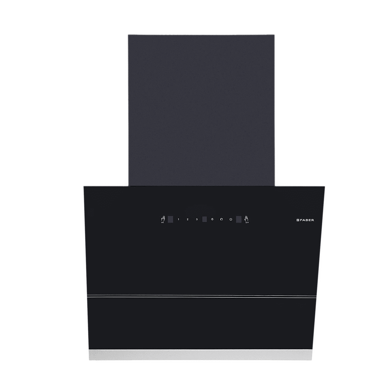 FABER APEX FLHC SC BK 60cm 1500m3/hr Ducted Auto Clean Wall Mounted Chimney with Touch Control Panel (Black)_1